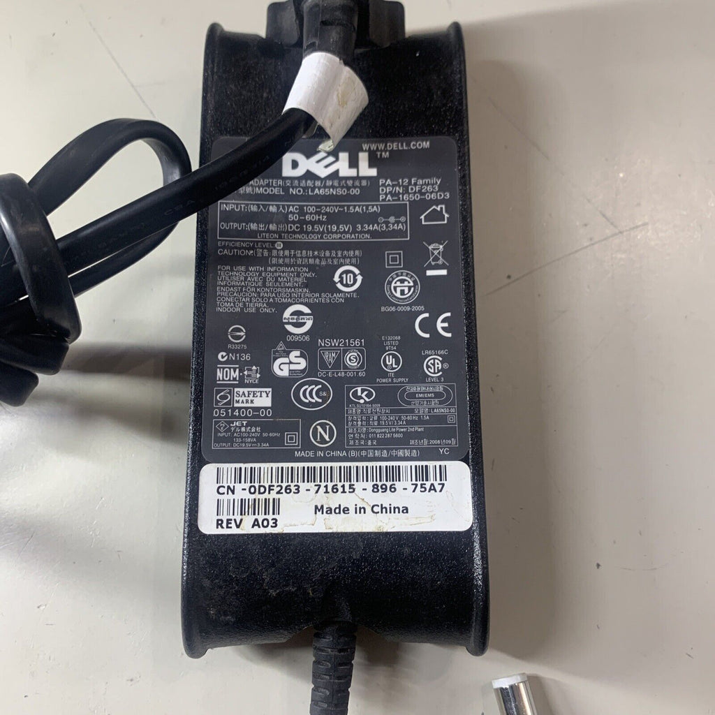 Dell LA65NS0-00 65W AC Laptop Power Adapter PA-12 Family (PA-1650-06D3)
