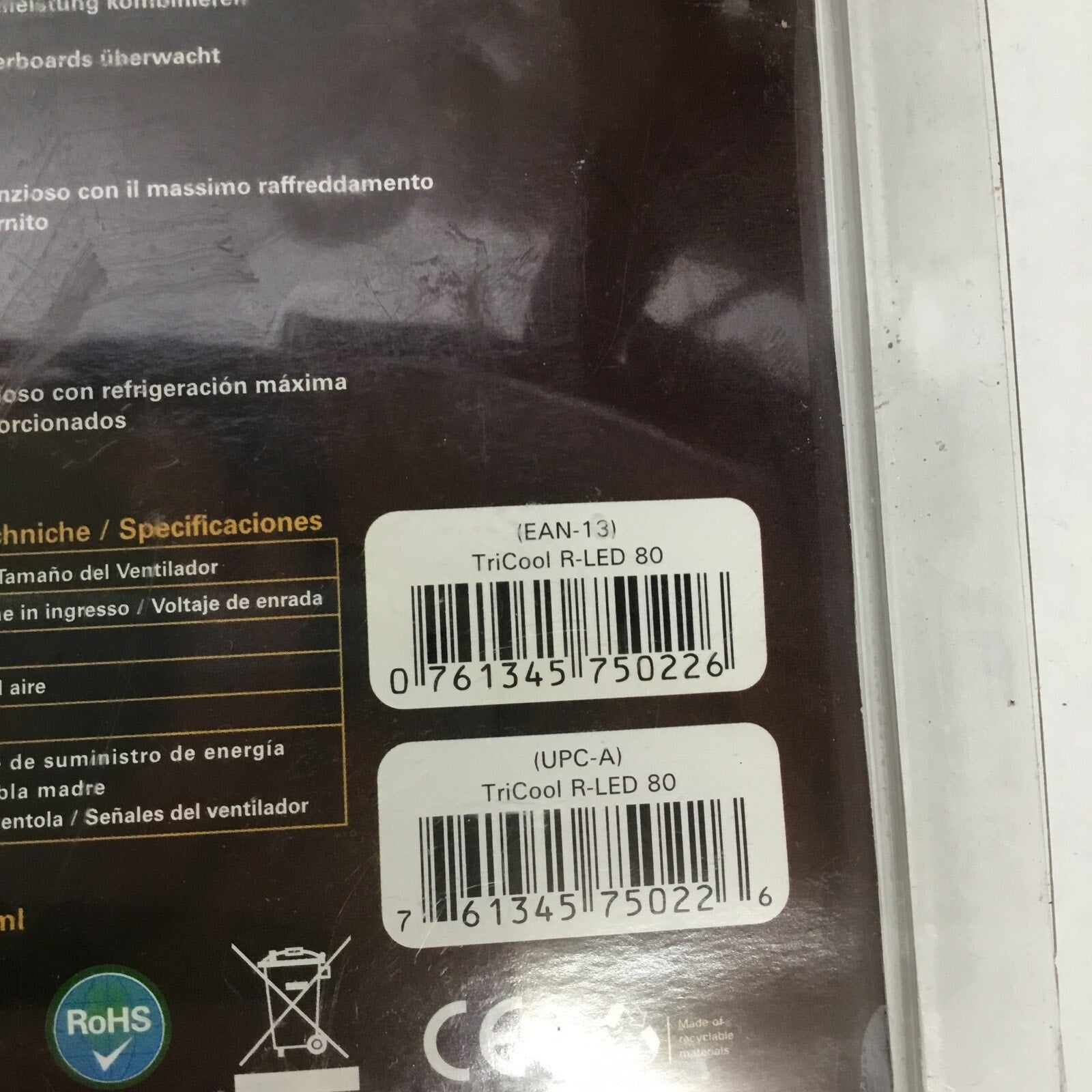 Antec 3 Speed LED Tricool 80mm Fan