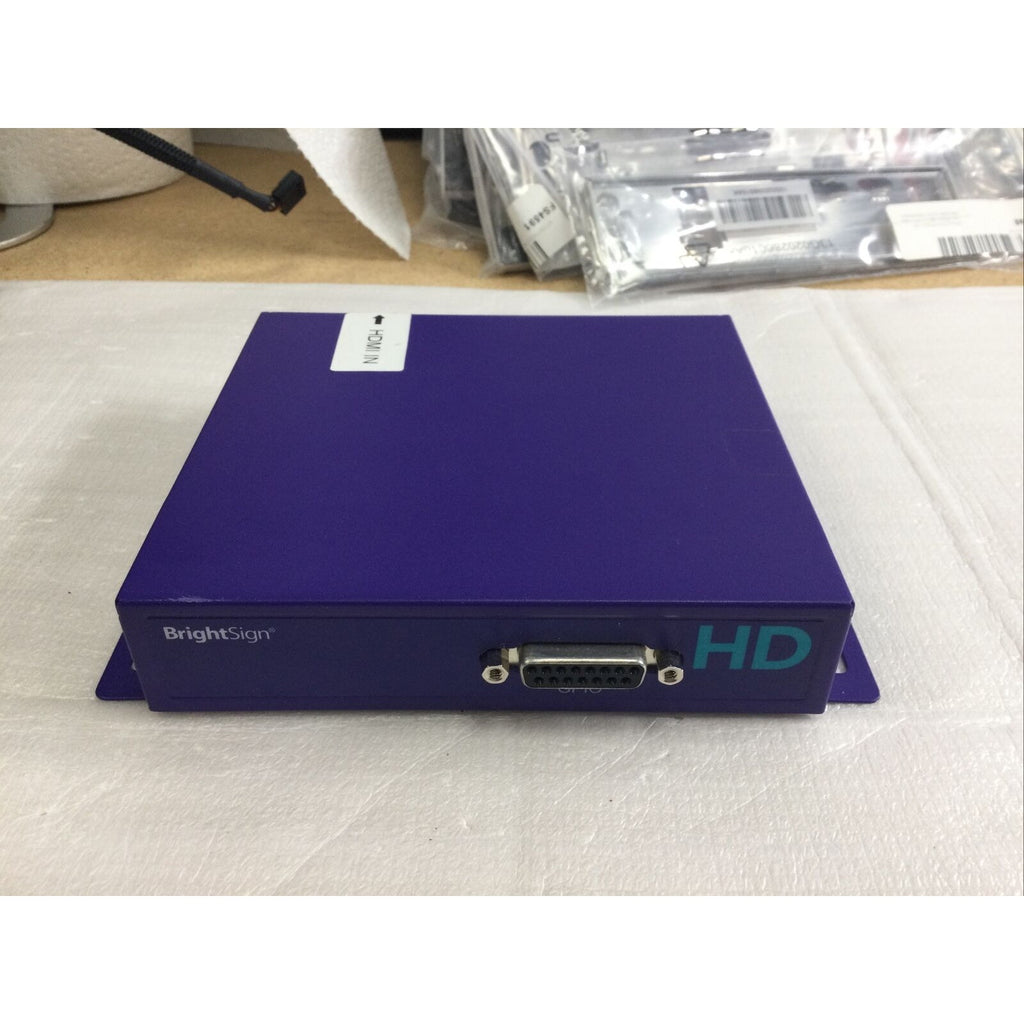BrightSign HD120 Full HD Player - Unit and Power Cable