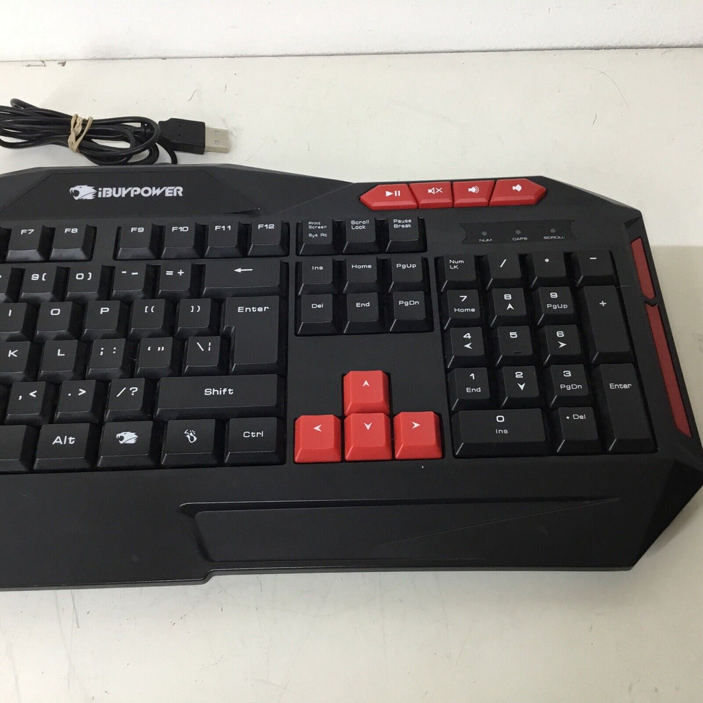 iBuyPower IBP-ARES E1 Gaming Keyboard Black & Red