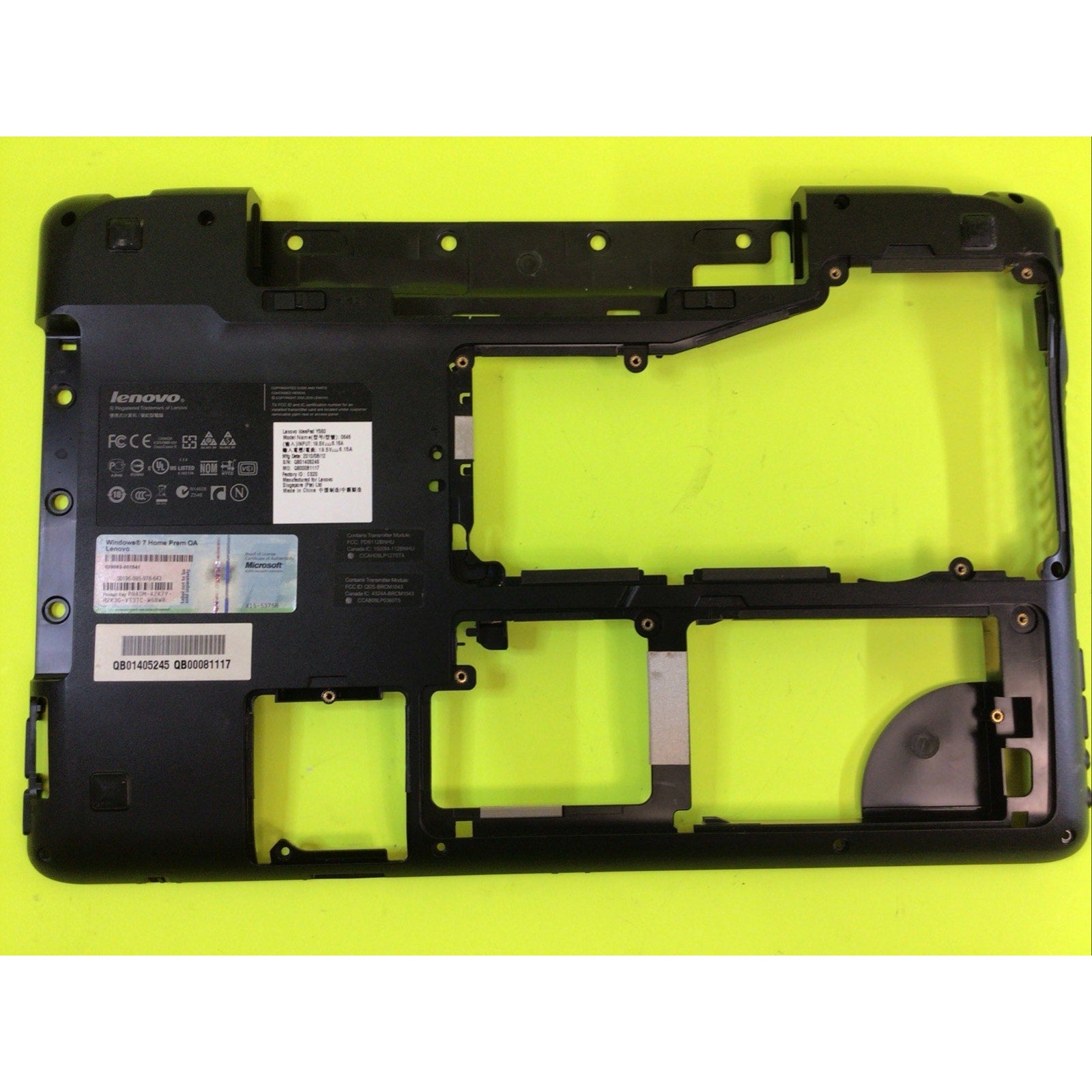 Lenovo Ideapad Y560 Bottom Case Housing 34KL3BALV10