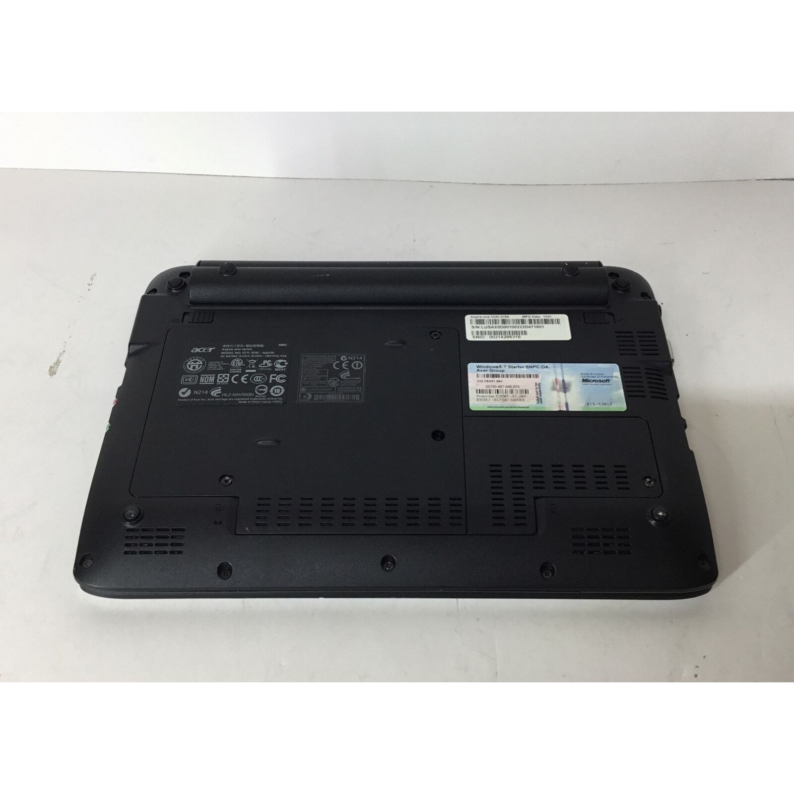 Acer Aspire one series Nav50 532h-2789 Mini Laptop