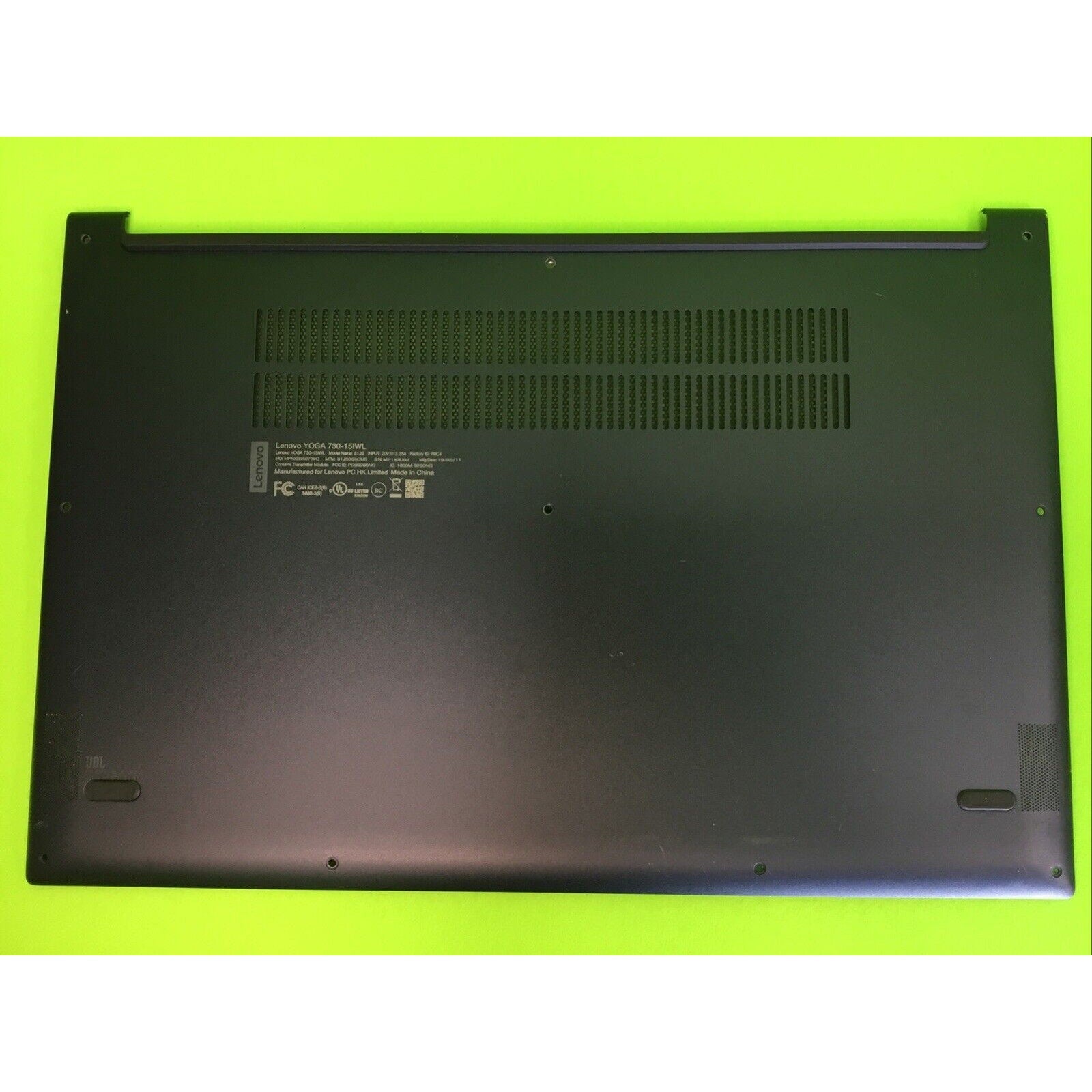 LENOVO IDEAPAD YOGA 730-15IKB BOTTOM BASE CASE COVER BLUE