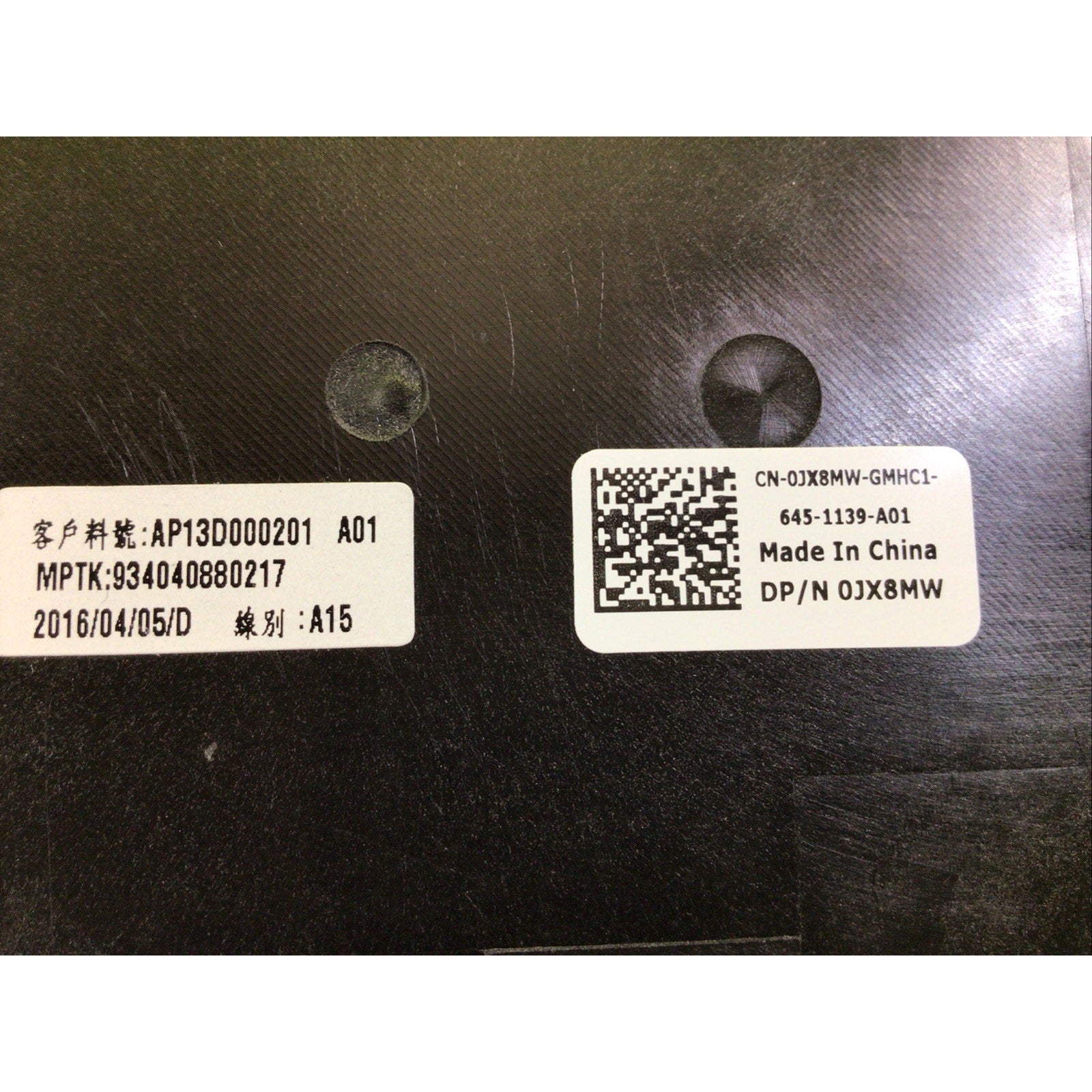 Dell Latitude E5450 LCD Back Cover JX8MW 0JX8MW