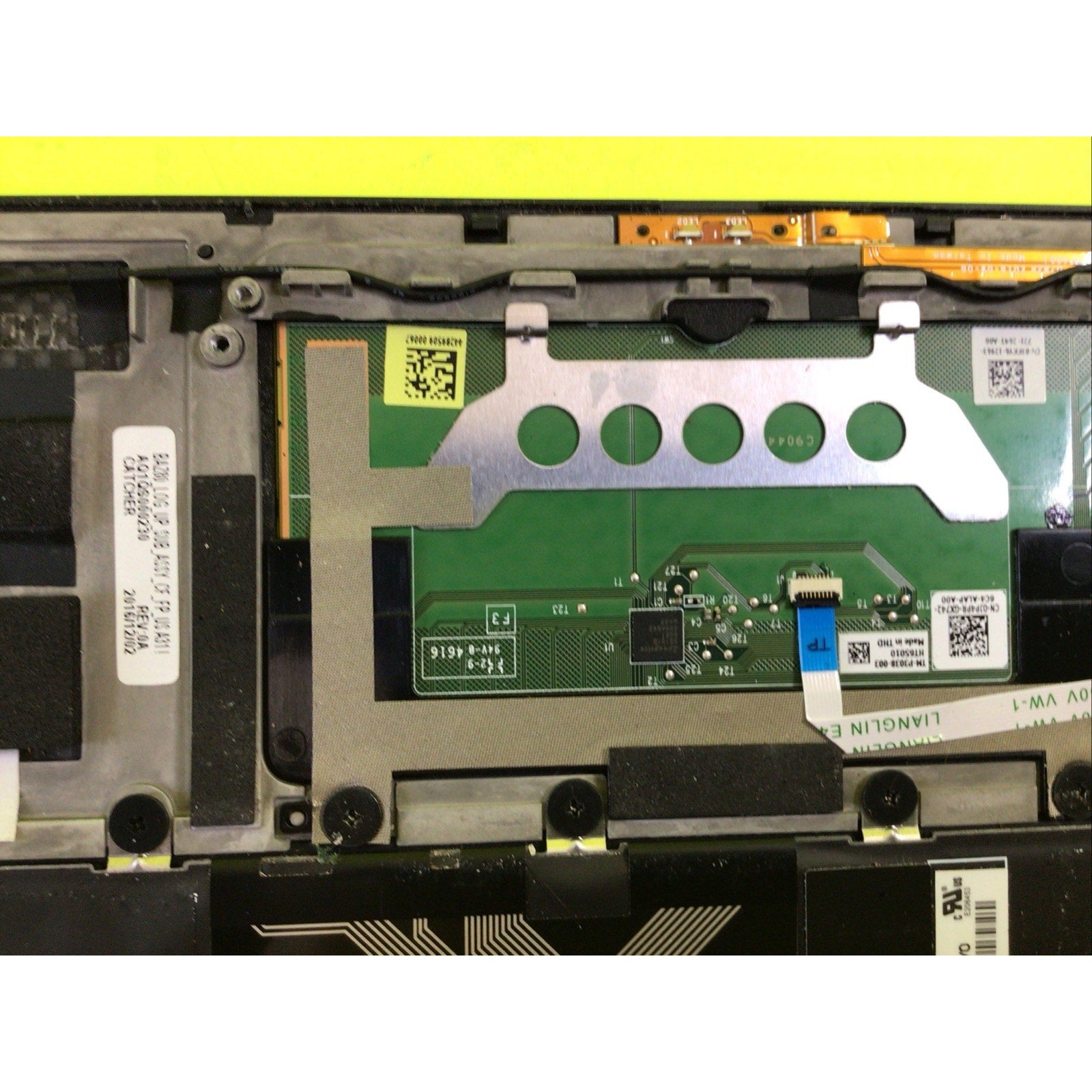 Dell XPS 13 9365 Palmrest Assembly FOR PARTS or REPAIR