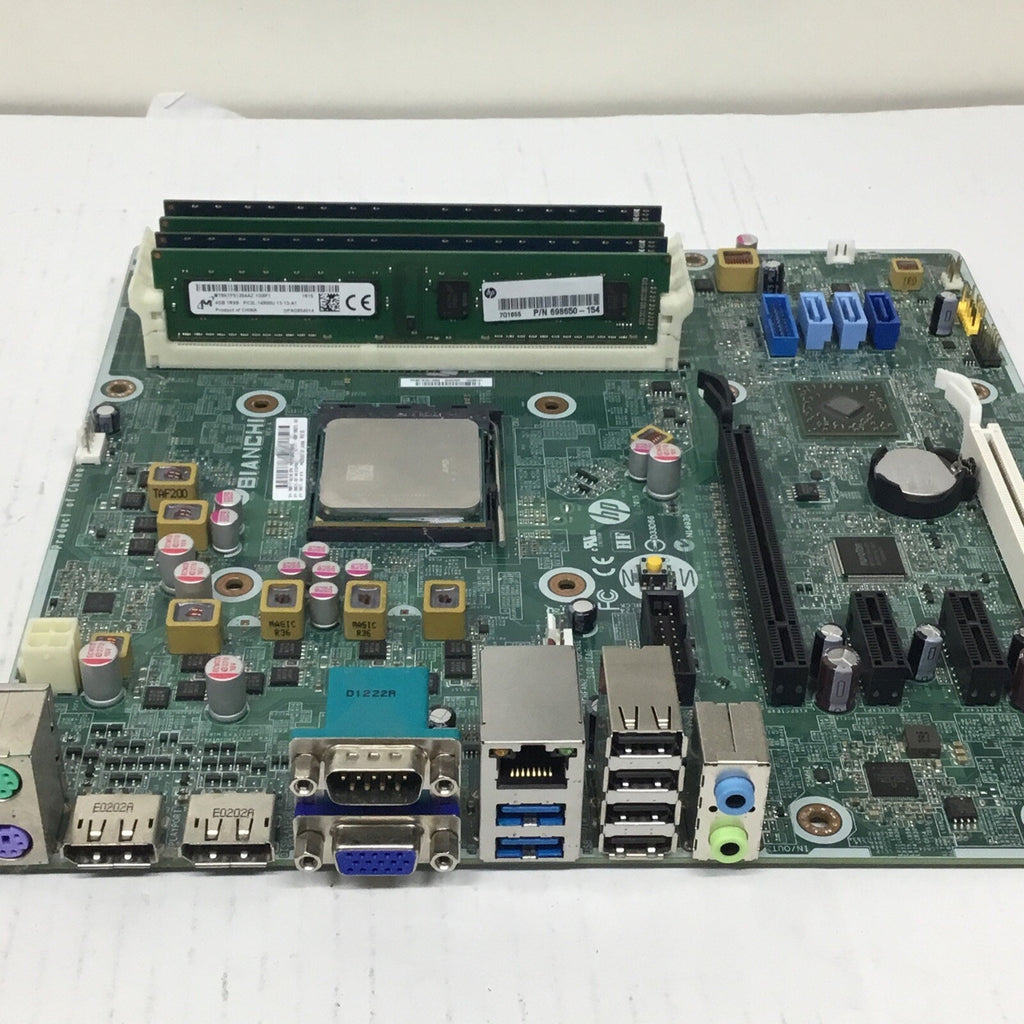 HP BIANCHI 798571-001 798073-001 Elitedesk Motherboard W/AMD A8 8600 CPU & 16GB
