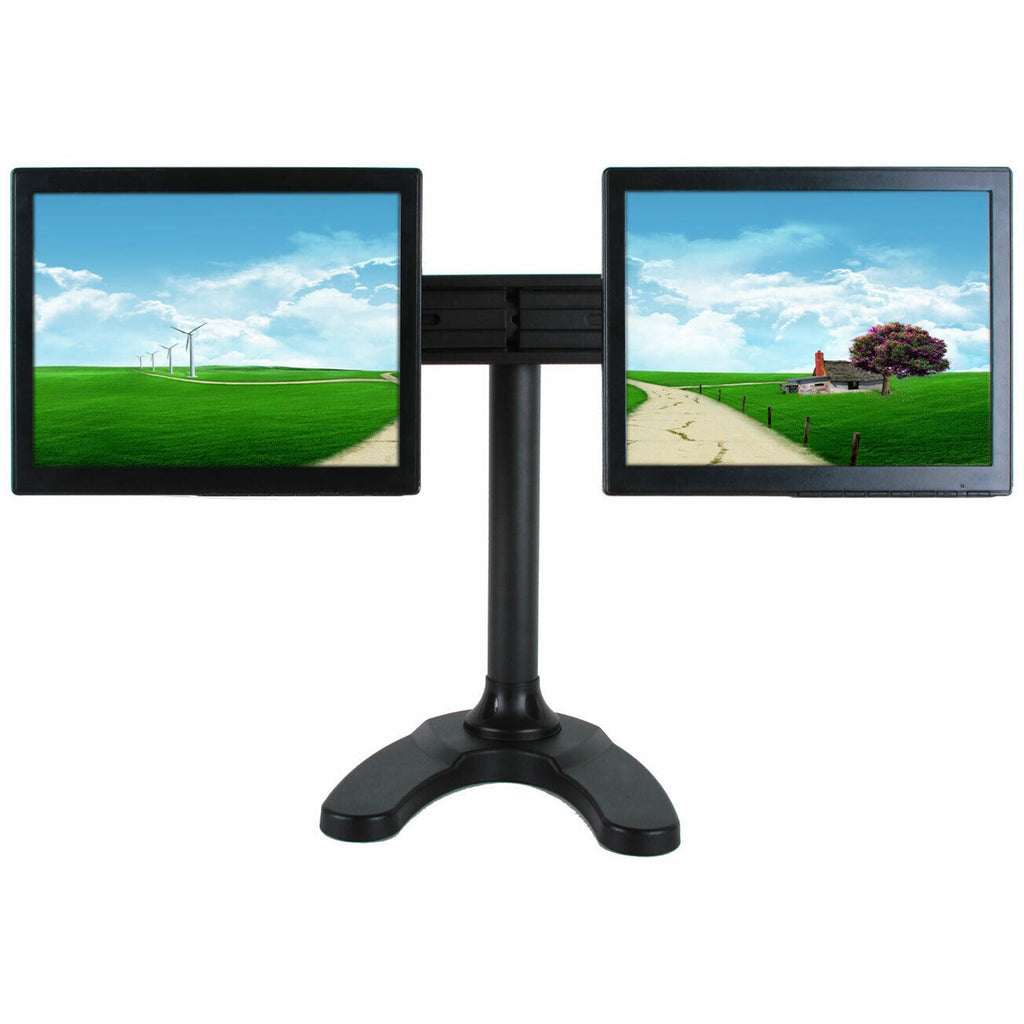 MonMount Dual LCD Monitor Stand Slider up to 27"