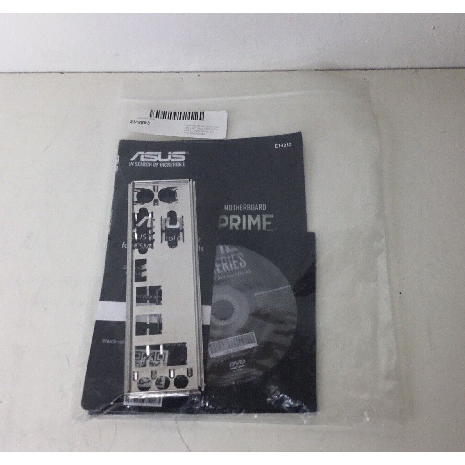 ASUS Prime B450M-A Motherboard User Guide w/ CD and I/O Shield