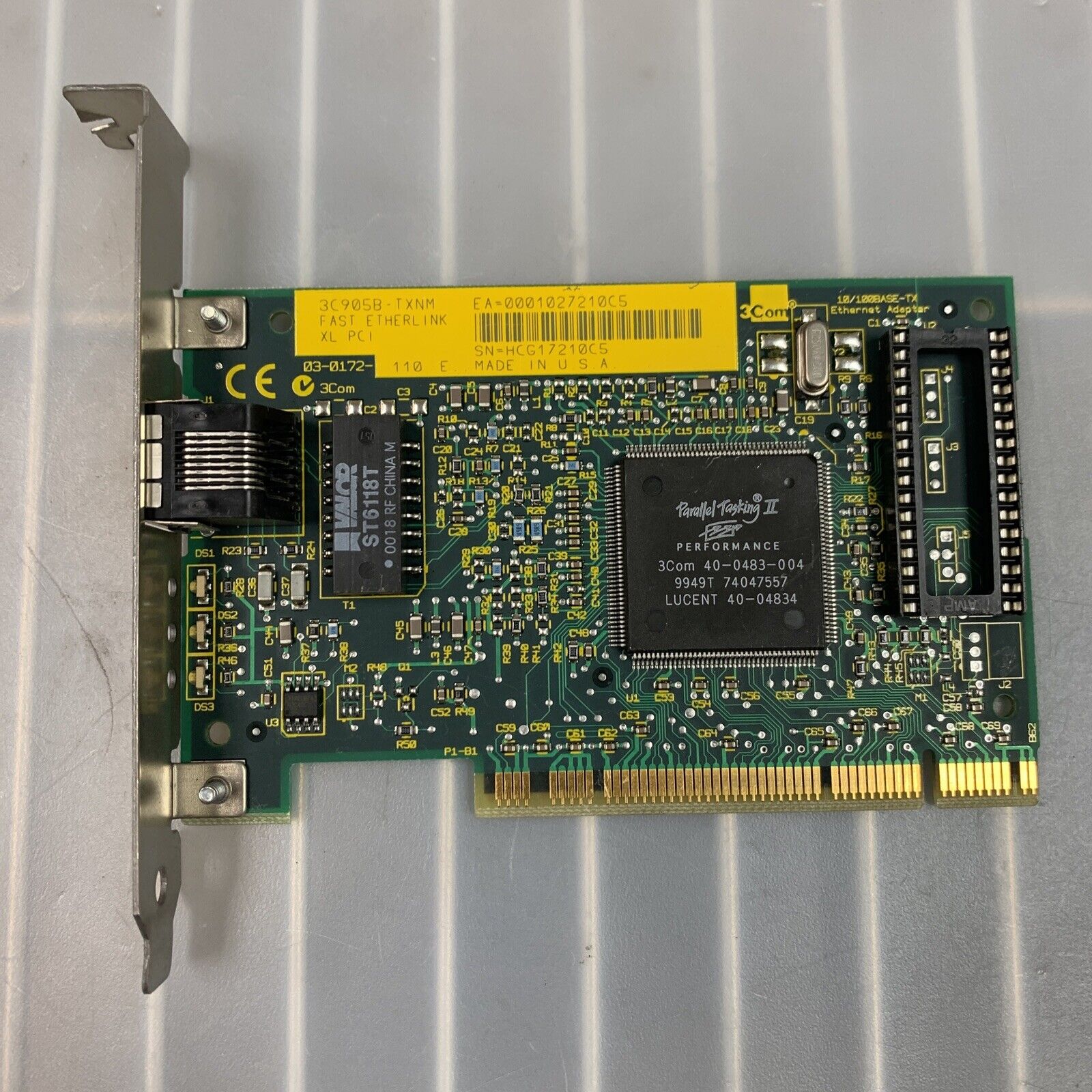3Com 3C905B-TXNM Ethernet Adapter 10/100BASE-TX Fast Etherlink Network Card