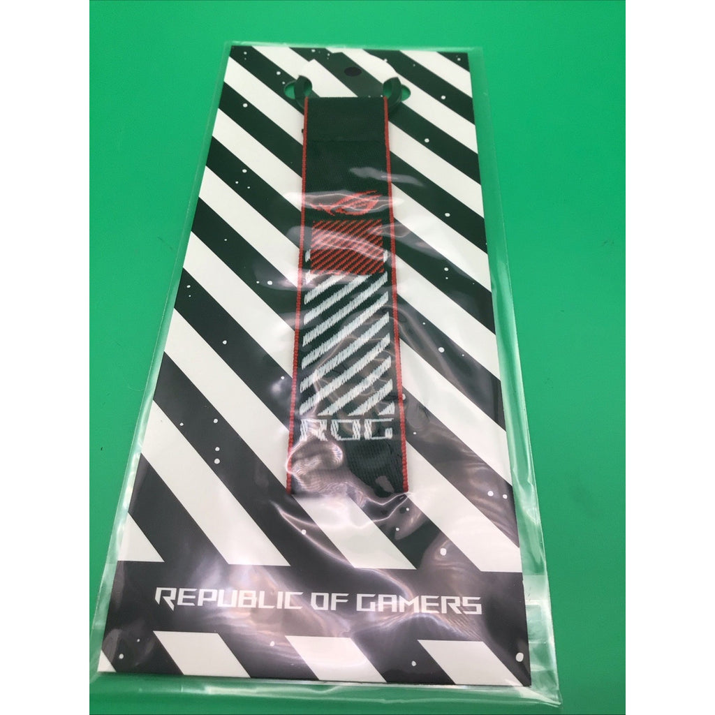ASUS ROG Republic of Gamers Keychain Lanyard Black Red White