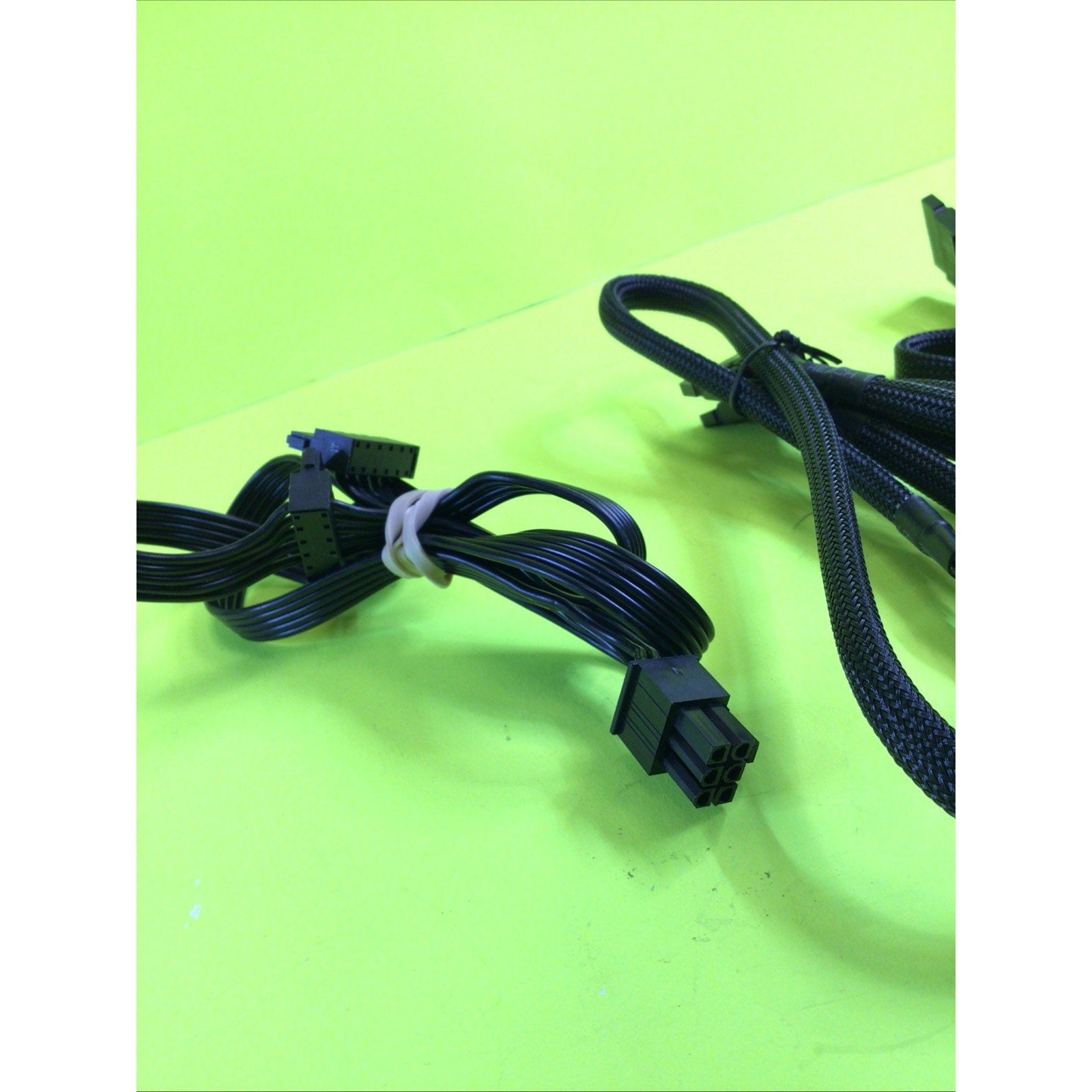 Lot of 3 Modular Power Supply 6 Pin to SATA Cables