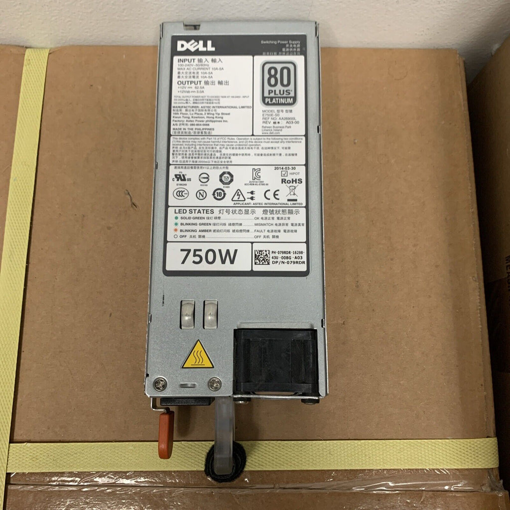 Dell PowerEdge R620 R720 750W Power Supply 79RDR
