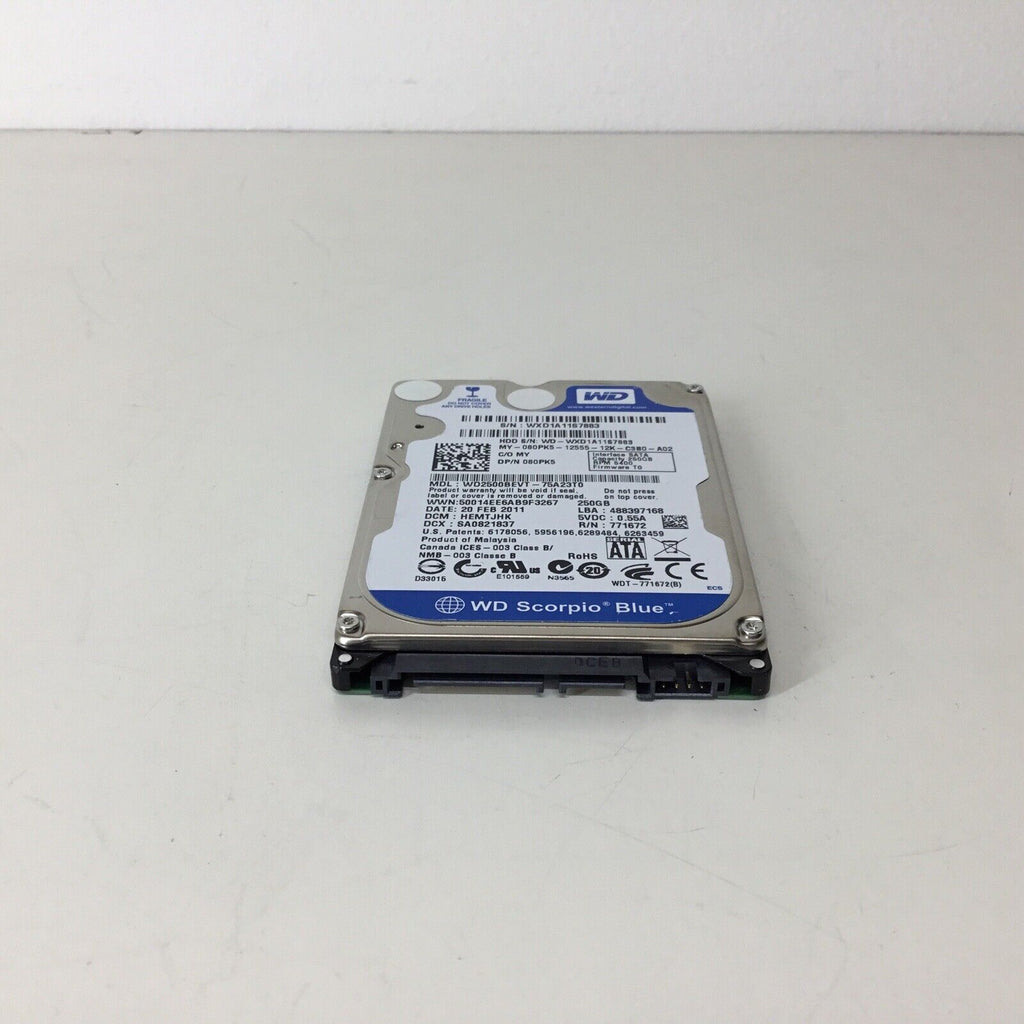 WD2500BEVT-75A23T0 Western Digital Scorpio Blue 250GB 5400RPM Drive