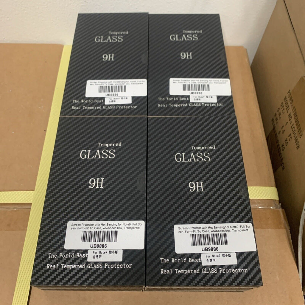 16-Pack Bulk LOT of Galaxy Note 9 Tempered Glass Screen Protector 9H - In Case
