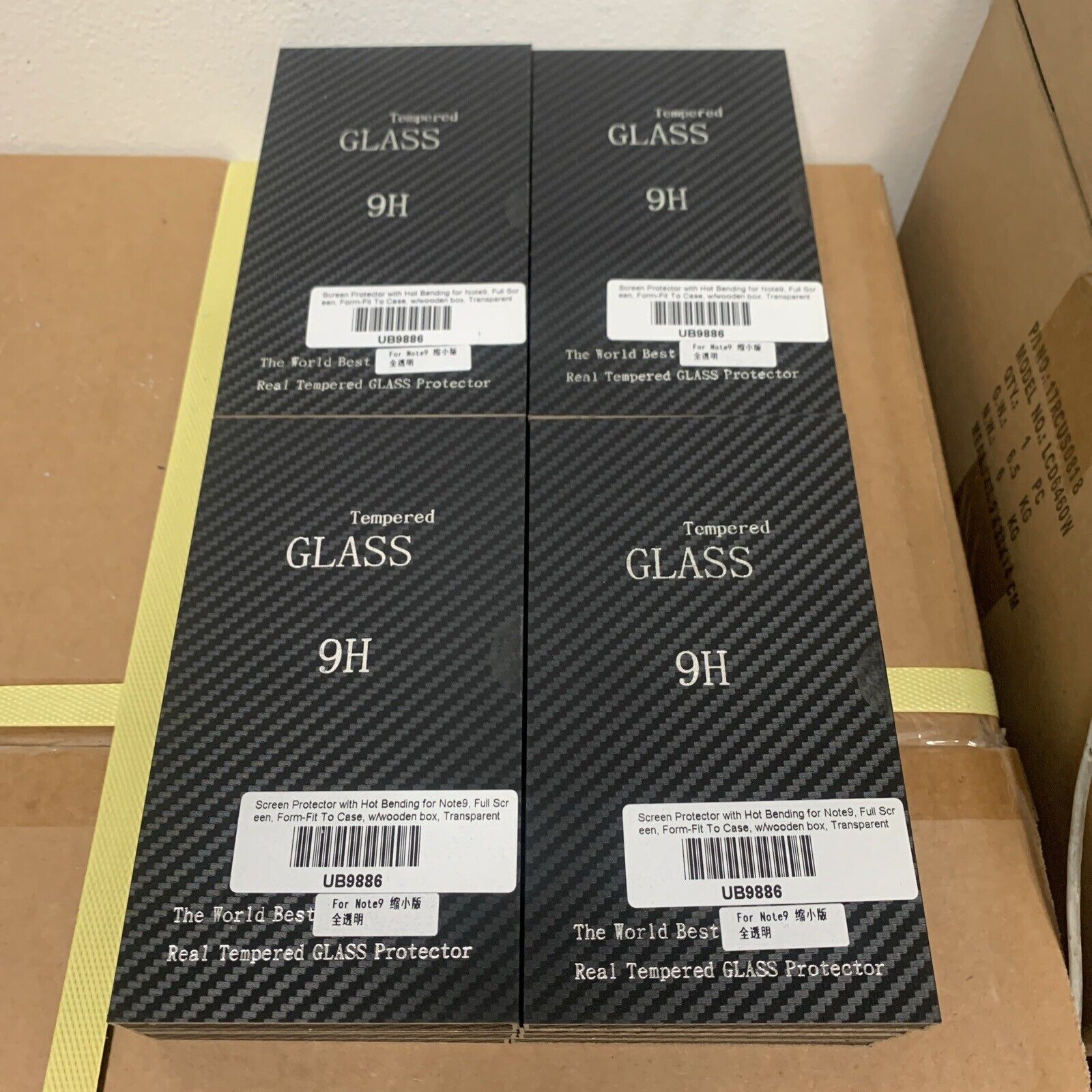 16-Pack Bulk LOT of Galaxy Note 9 Tempered Glass Screen Protector 9H - In Case