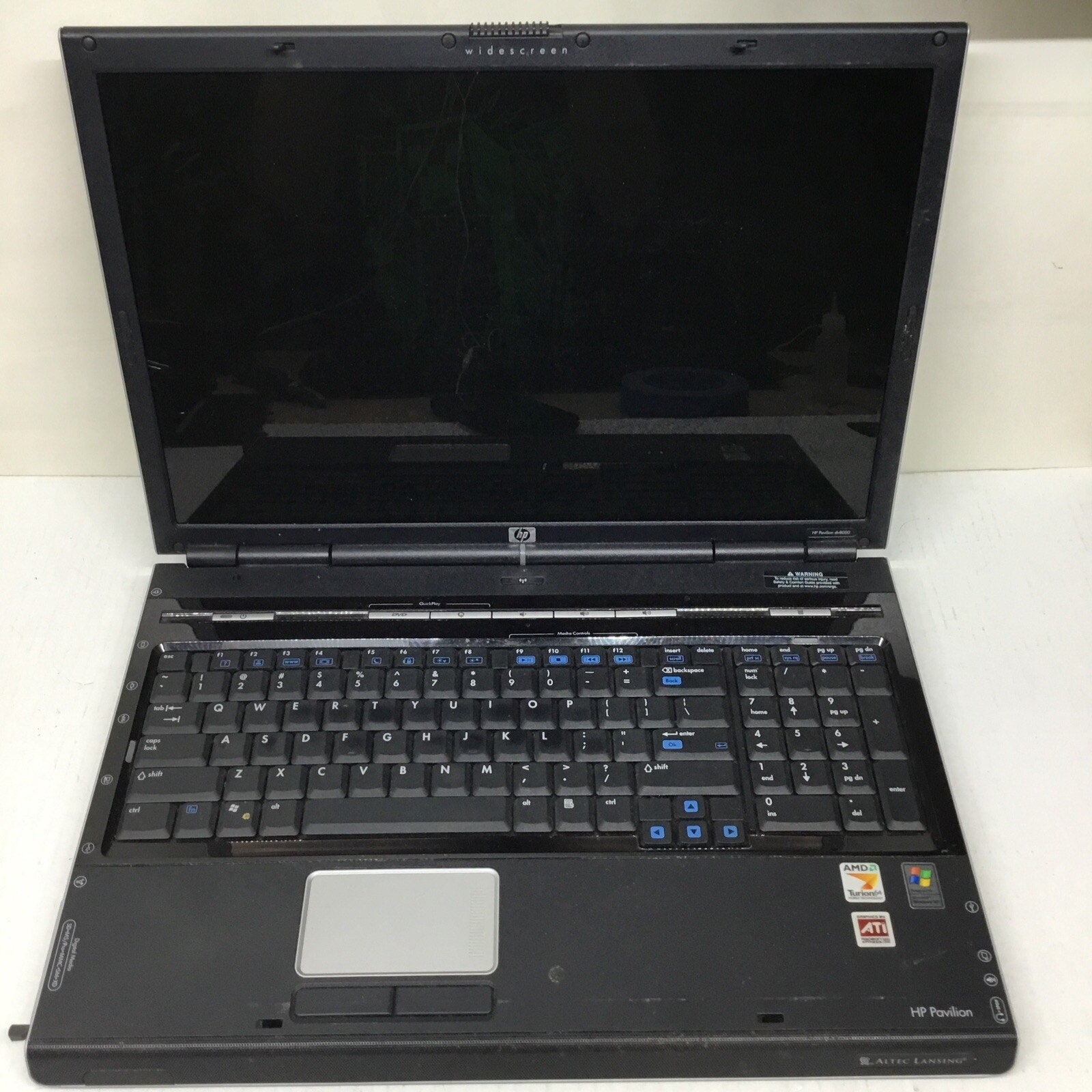 FOR PARTS HP Pavilion dv8000 Laptop AMD Turion 64 X2