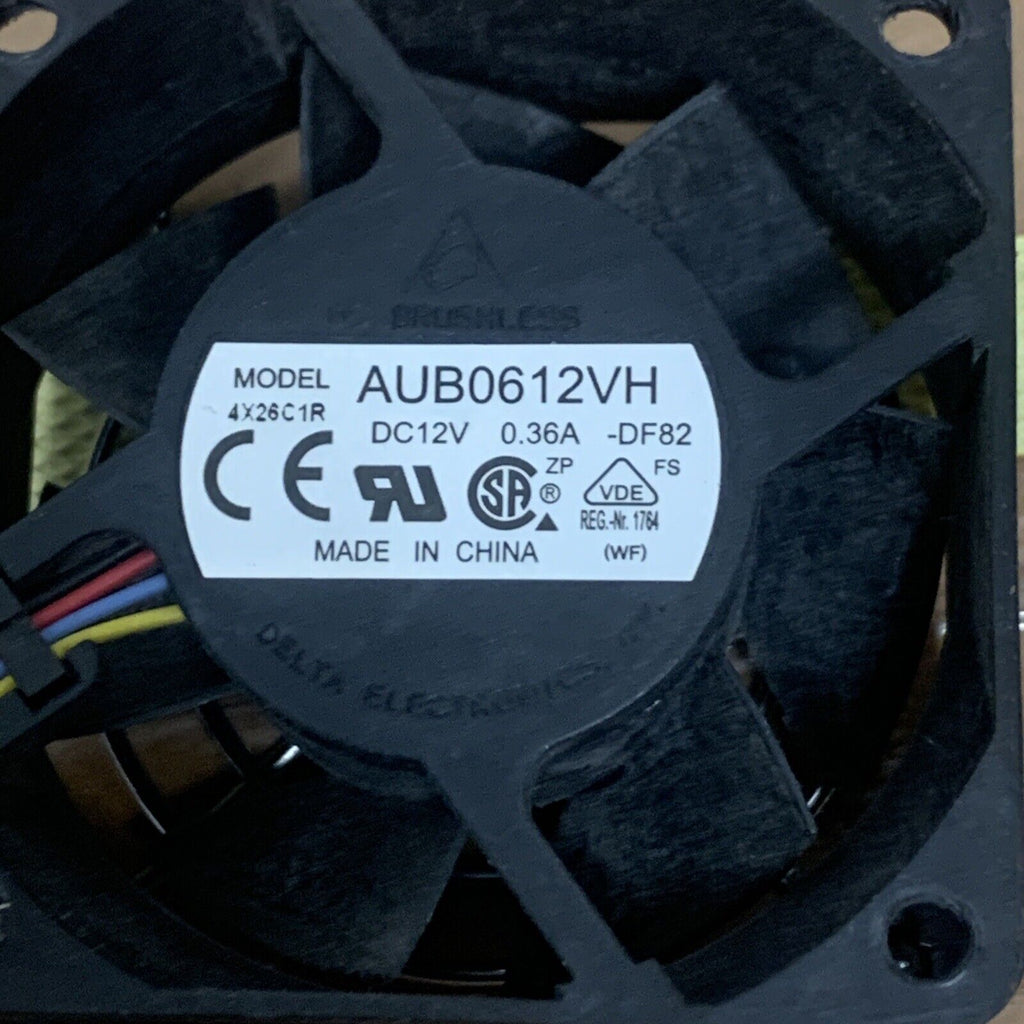 DELTA AUB0612VH DC 12V 0.36A 60*60*25MM 6CM 4Pin Cooling Fan
