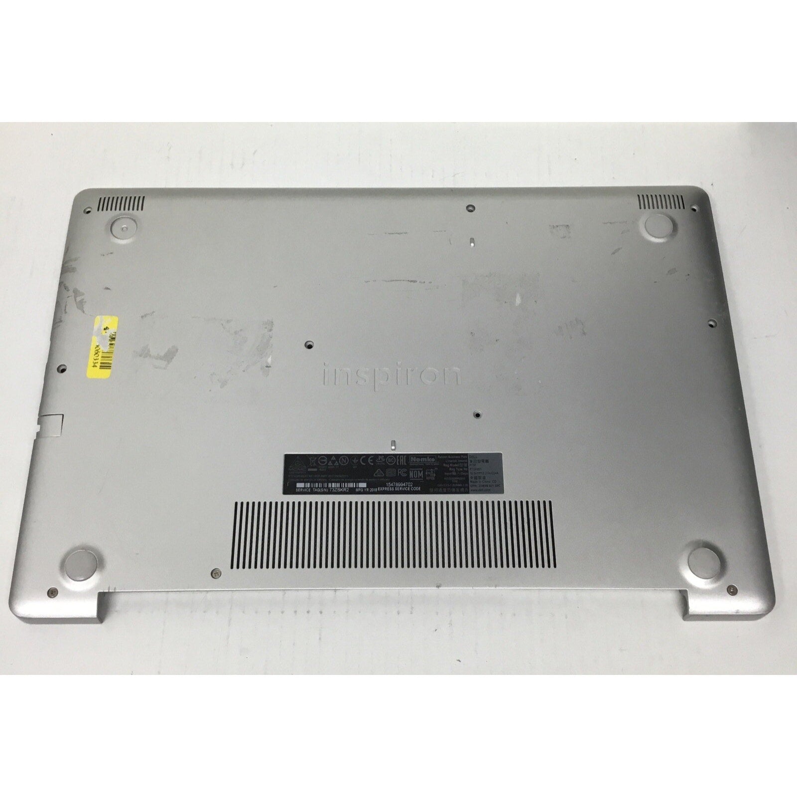 For Parts DELL INSPIRON 15 5570 5575 P75F BOTTOM CASE BASE COVER N9W2D SILVER