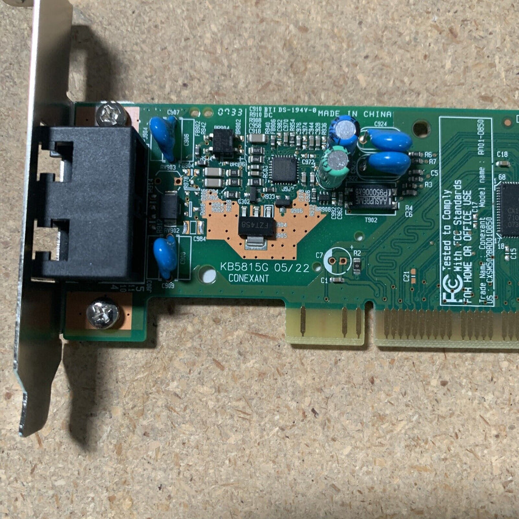 Dell Conexant 56K V.92 data PCI modem RD01-D850 FF959 - Low Profile Bracket Only