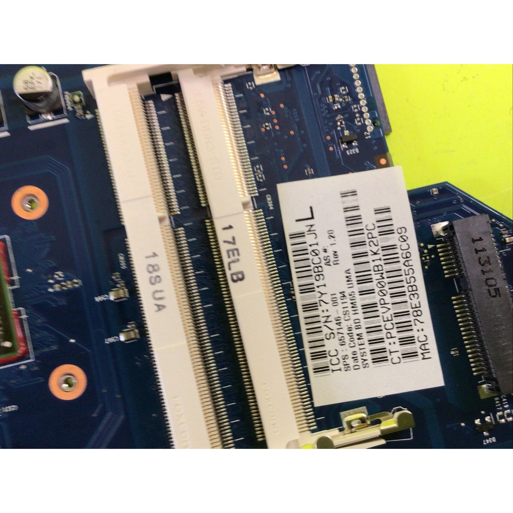 HP Pavilion G6 Series AMD E-450 Motherboard 657146-001