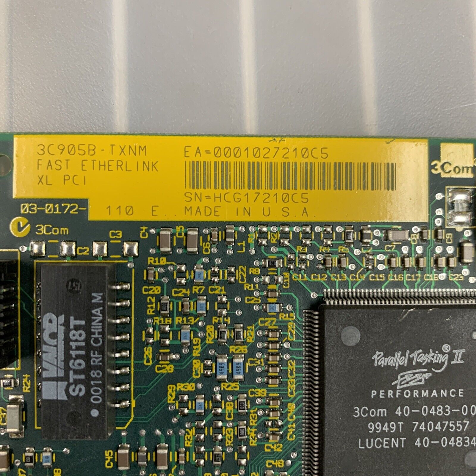 3Com 3C905B-TXNM Ethernet Adapter 10/100BASE-TX Fast Etherlink Network Card