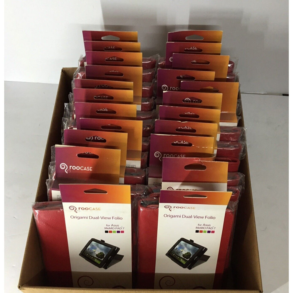 Lot Of 22 - RooCase Origami Dual-View Folio for Asus MeMo PAD 7
