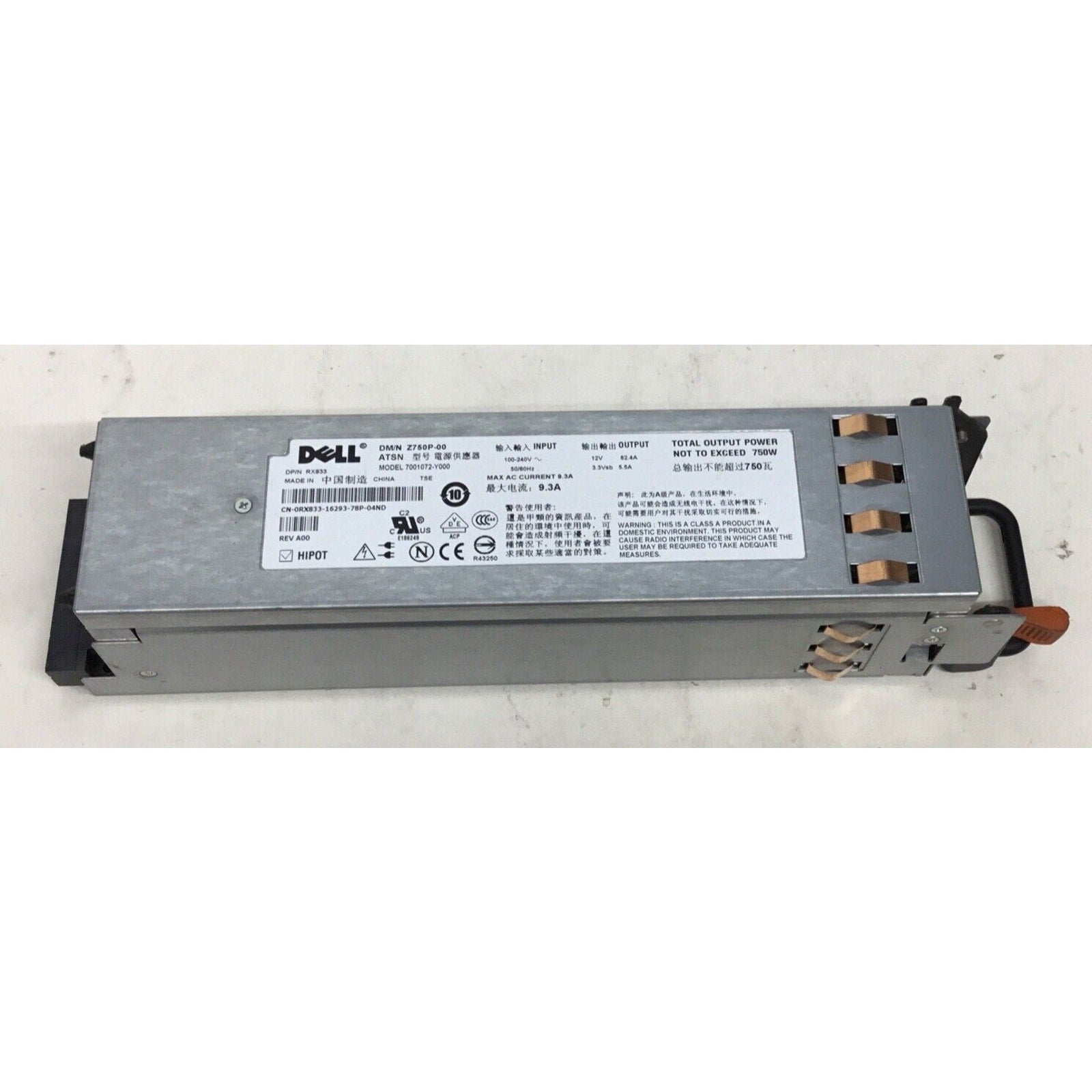 Dell NY526 PowerEdge 2950 2970 750W Power Supply 7001072-Y000 0NY526 16293