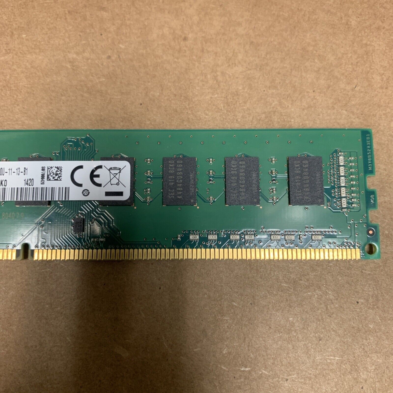 Samsung 8GB DDR3 1600 Desktop DIMM PC3-12800U M378B1G73DB0-CK0 Memory