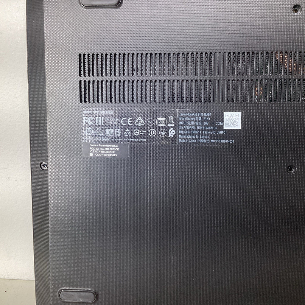 Lenovo Ideapad S145-15AST AMD A6 No LCD, RAM, HDD - For Parts