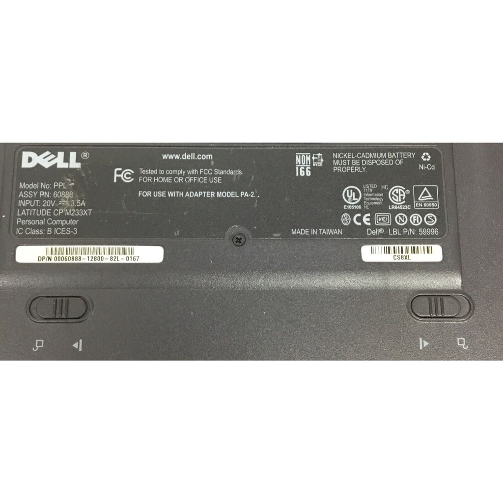 Parts Only Vintage Dell Latitude PPL CP M233XT / Bad Battery / No Adapter