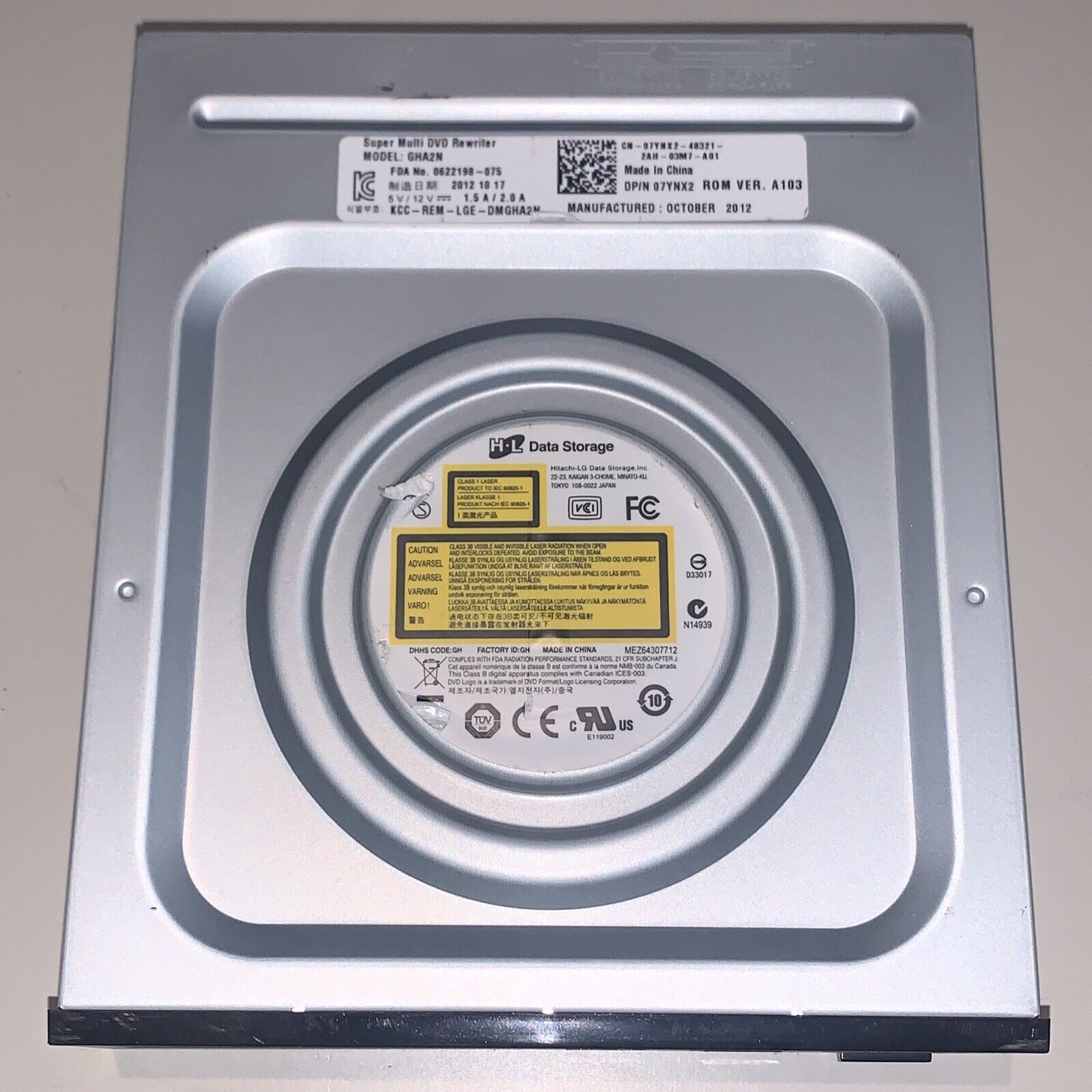 Dell DVD-RW Internal SATA Desktop Optical Drive 7YNX2 07YNX2 GHA2N