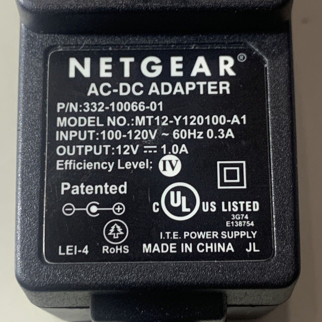Netgear 332-10066-01 MT12-Y120100-A1 AC-DC Adapter Power Supply OEM