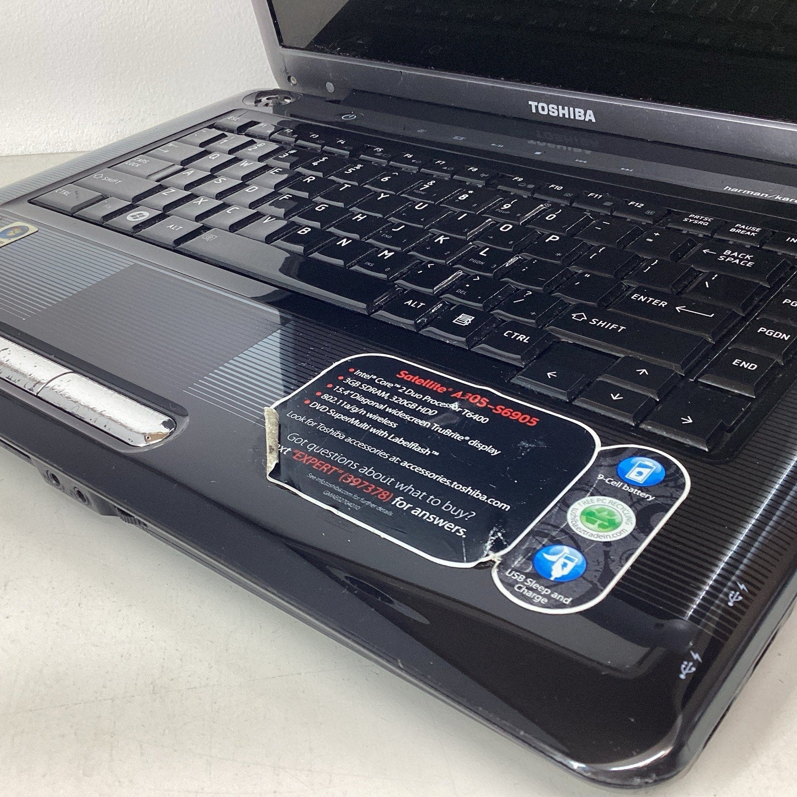 Toshiba Satellite A305-S6905 15" Laptop Intel Core 2 Duo 3GB RAM 320GB HDD-Parts