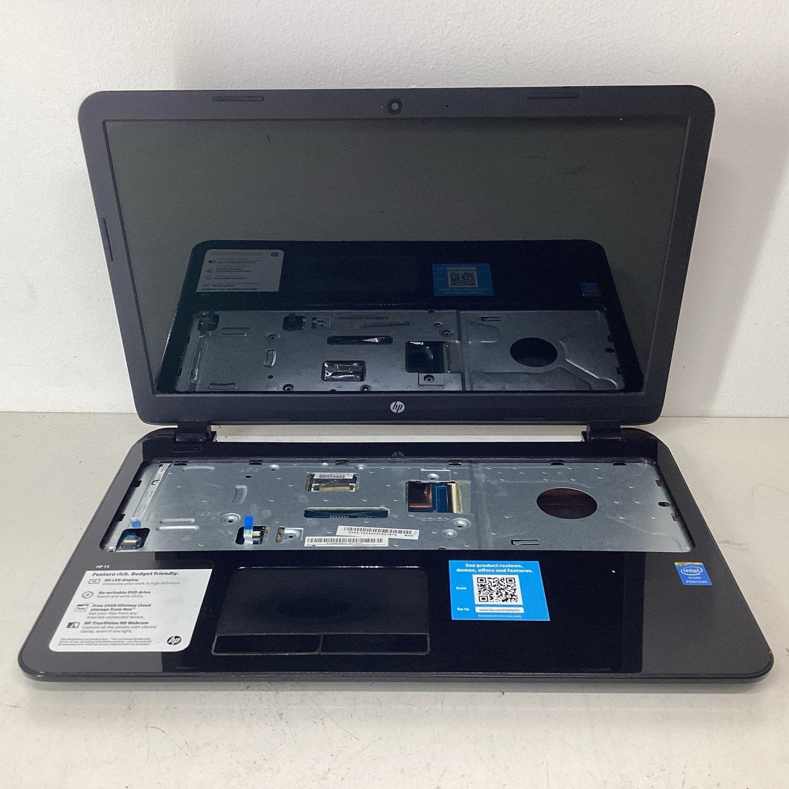 HP 15-R011DX 15" Laptop Intel Pentium Missing Parts Read - For Parts