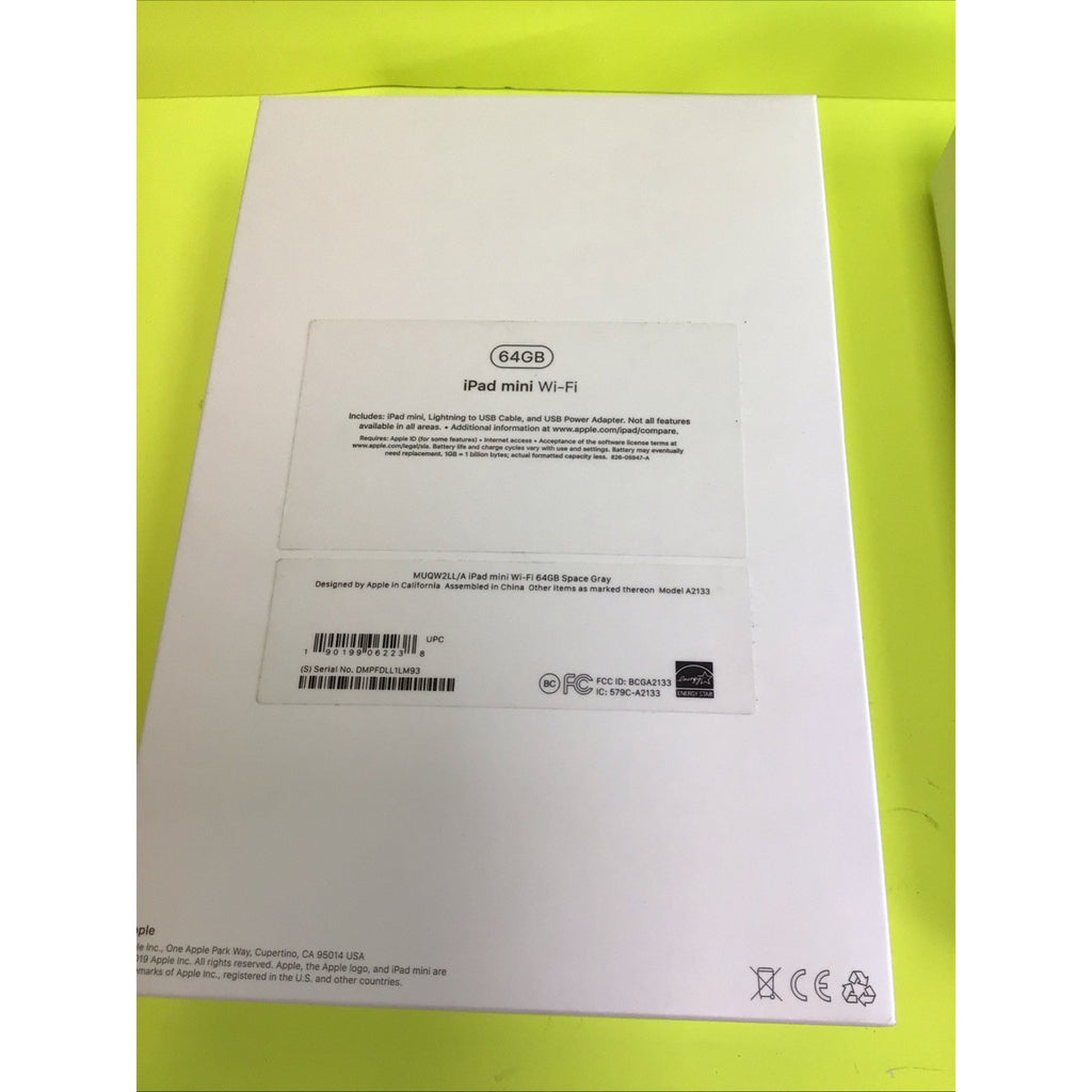 iPad Mini Wi-Fi 64GB Black Model A2133 Box Only