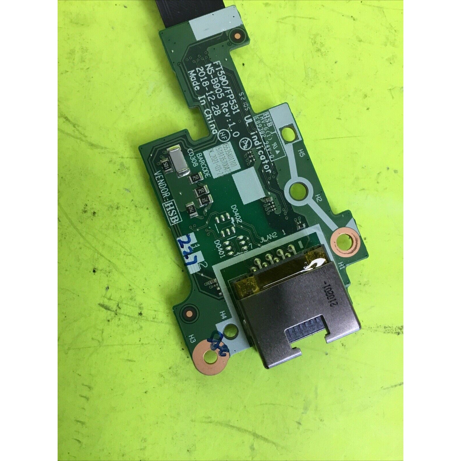 Lenovo ThinkPad T15 Laptop USB Board with Flex Cable NS-B901