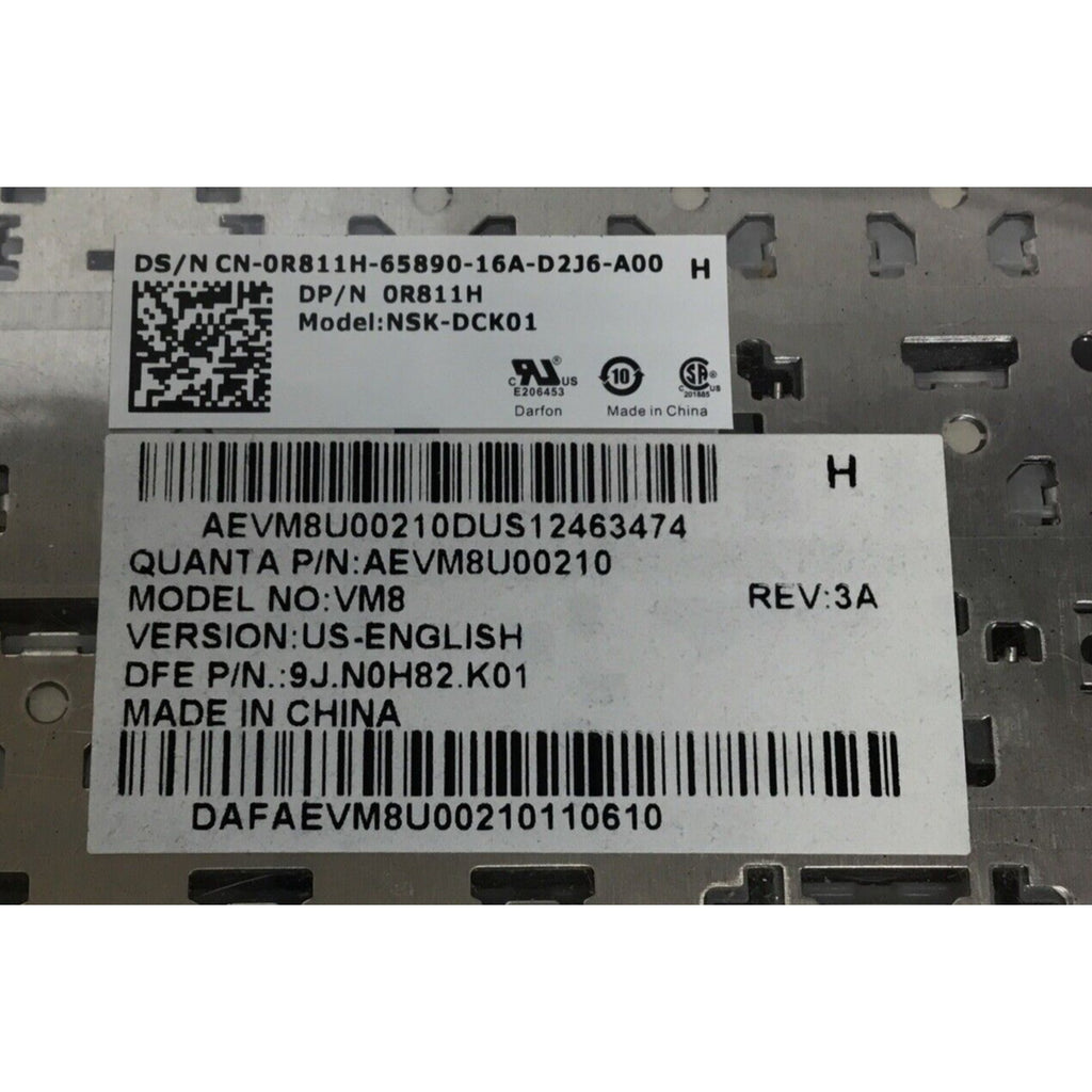 0R811H English Keyboard for Dell Vostro 1015 Original Part Tested VM8