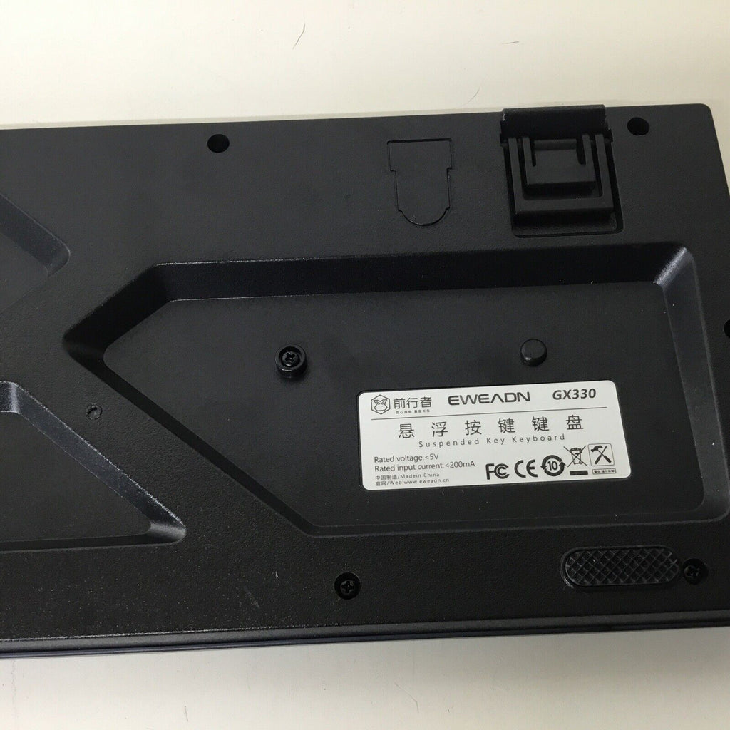 EWEADN GX330 Pro Black Light Up Keyboard Wired