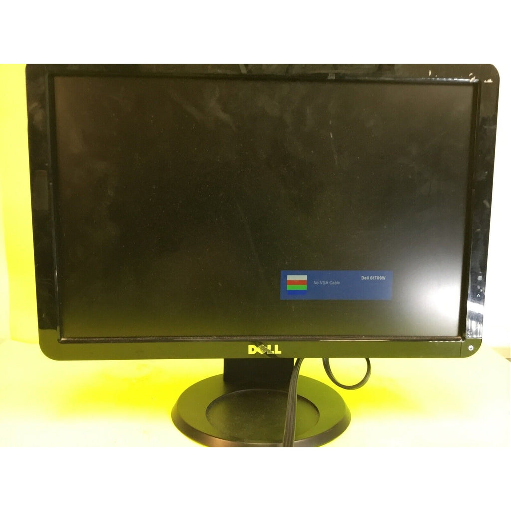 Dell S1709Wc 17" Widescreen Flat Panel Black Monitor Low Profile + Stand