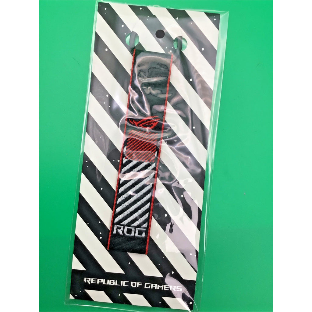 ASUS ROG Republic of Gamers Keychain Lanyard Black Red White