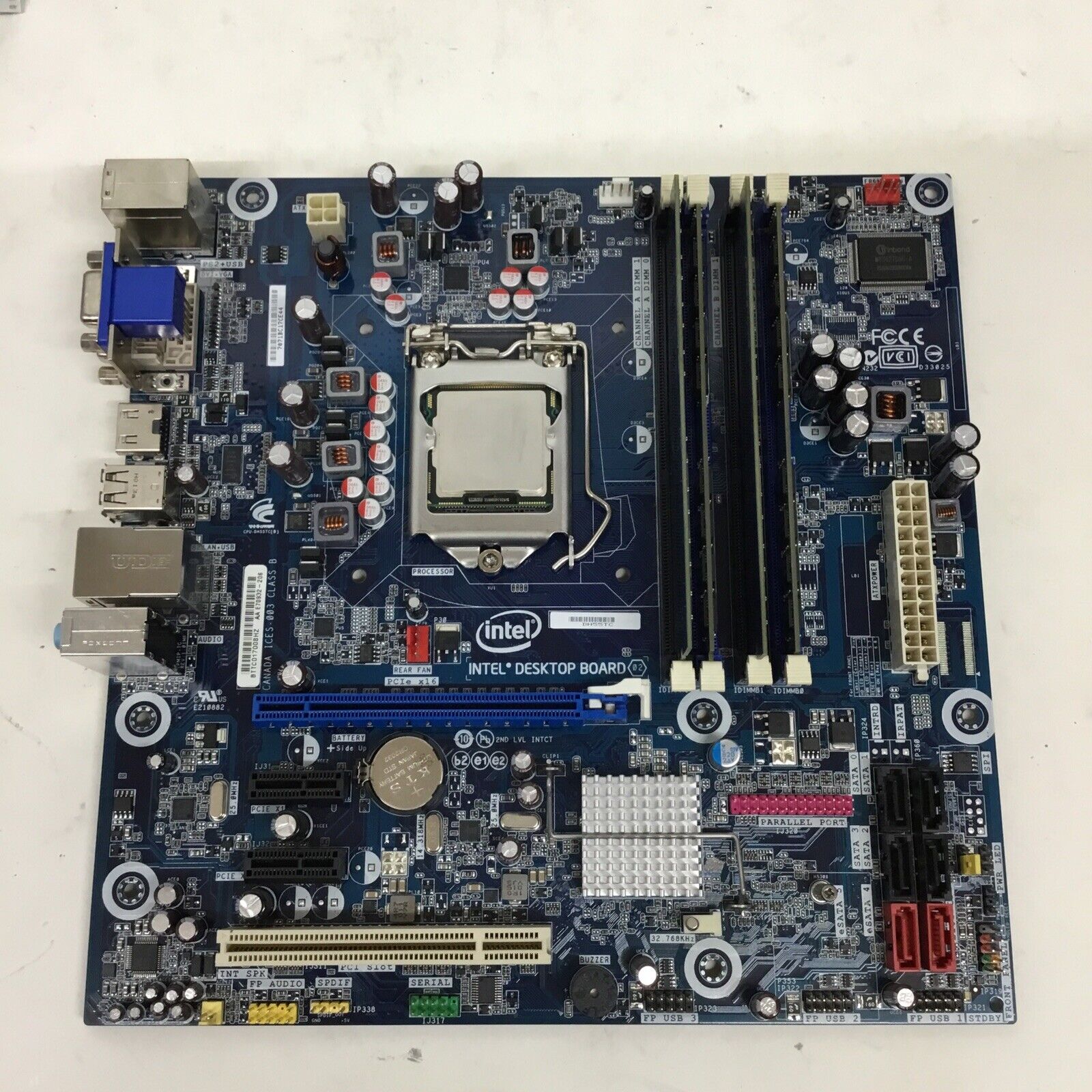 INTEL DH55TC E70932-206 LGA1156 DDR3 M-ATX Motherboard i3-530 2.93 GHz 8GB Ram