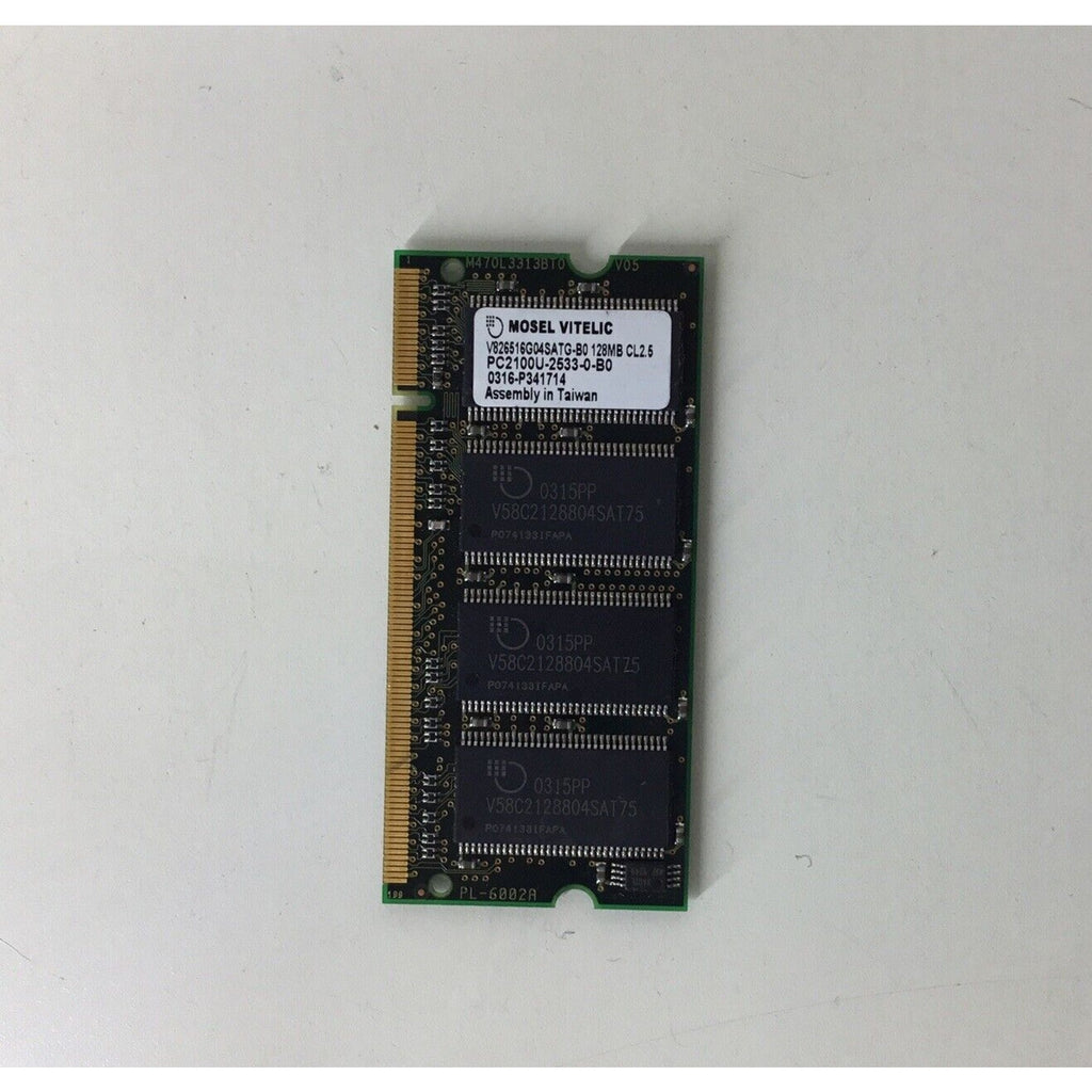 Mosel Vitelic 128MB PC2100 CL2.5 DDR SODIMM V826516G04SATG-B0