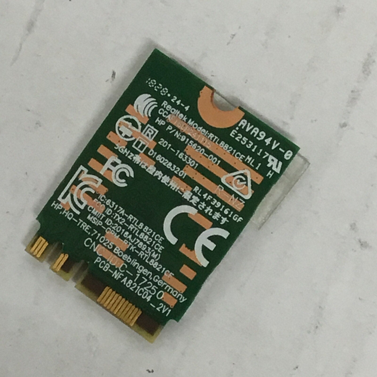 HP 17-BY1062st 17-BY Series Wireless Card RTL8821CE L17365-005