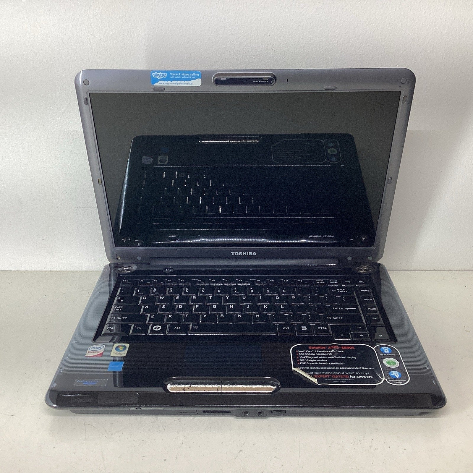 Toshiba Satellite A305-S6905 15" Laptop Intel Core 2 Duo 3GB RAM 320GB HDD-Parts