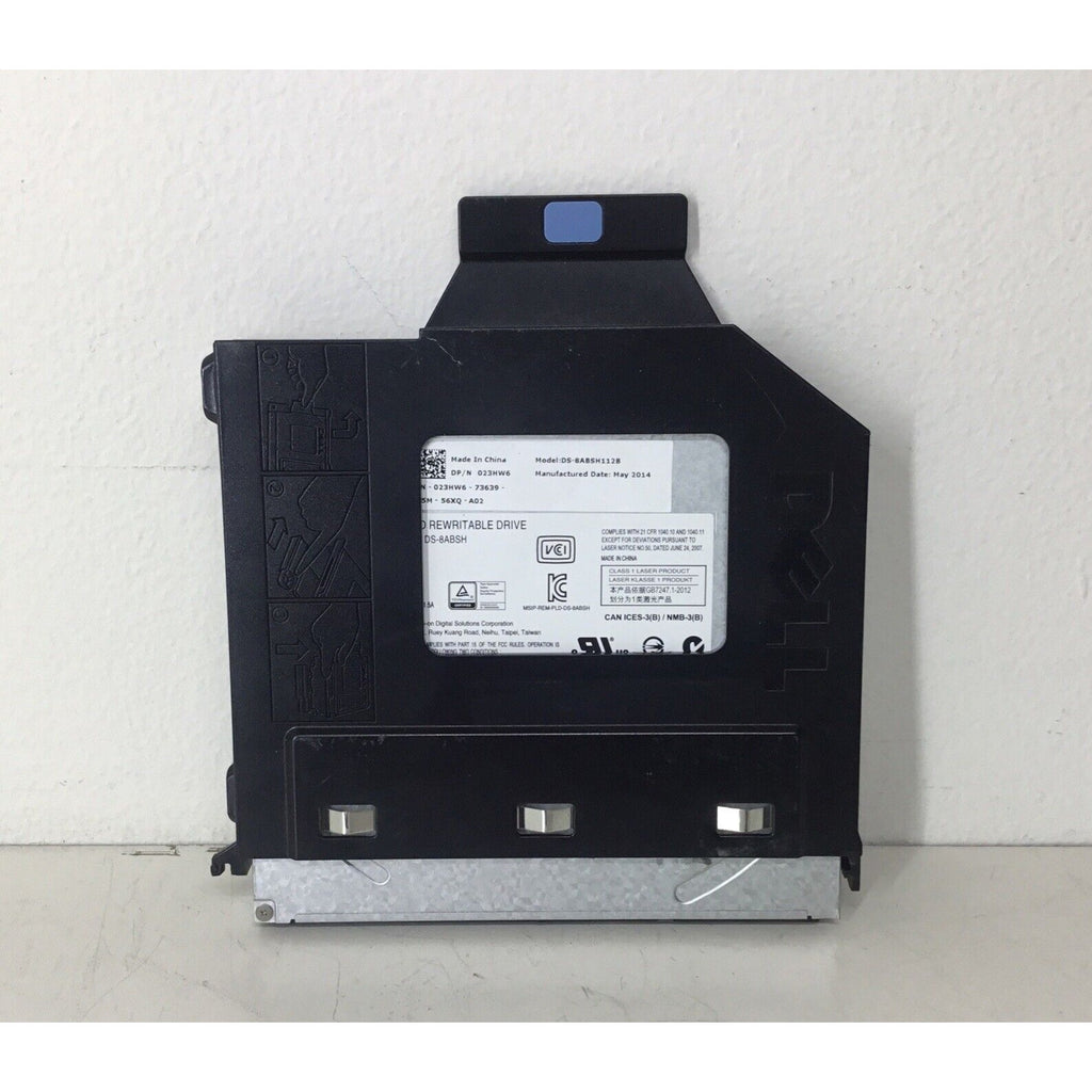 Dell Genuine DVD-CD Rewritable Optical Drive DS-8ABSH 23HW6 023HW6 w/ Caddy