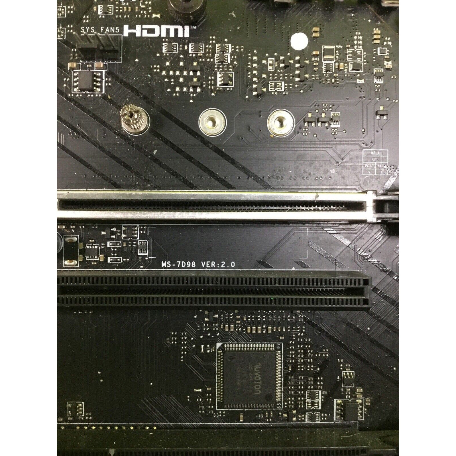 MSI PRO B760-P WiFi DDR5 INTEL LGA 1700 ATX MOTHERBOARD FOR PARTS or REPAIR