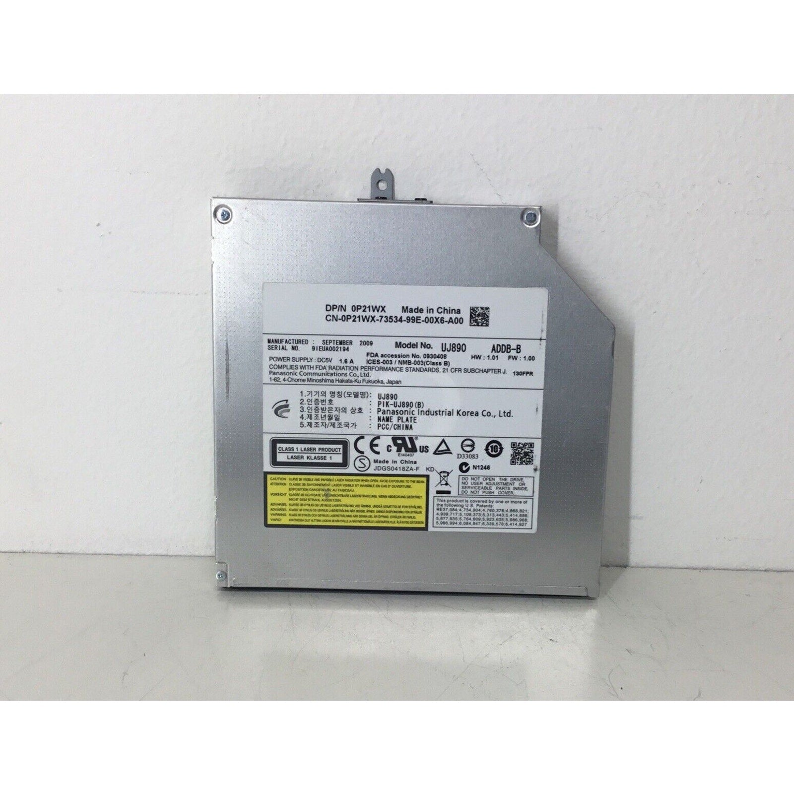 Dell DVD +/-RW Drive P21WX 0P21WX UJ890