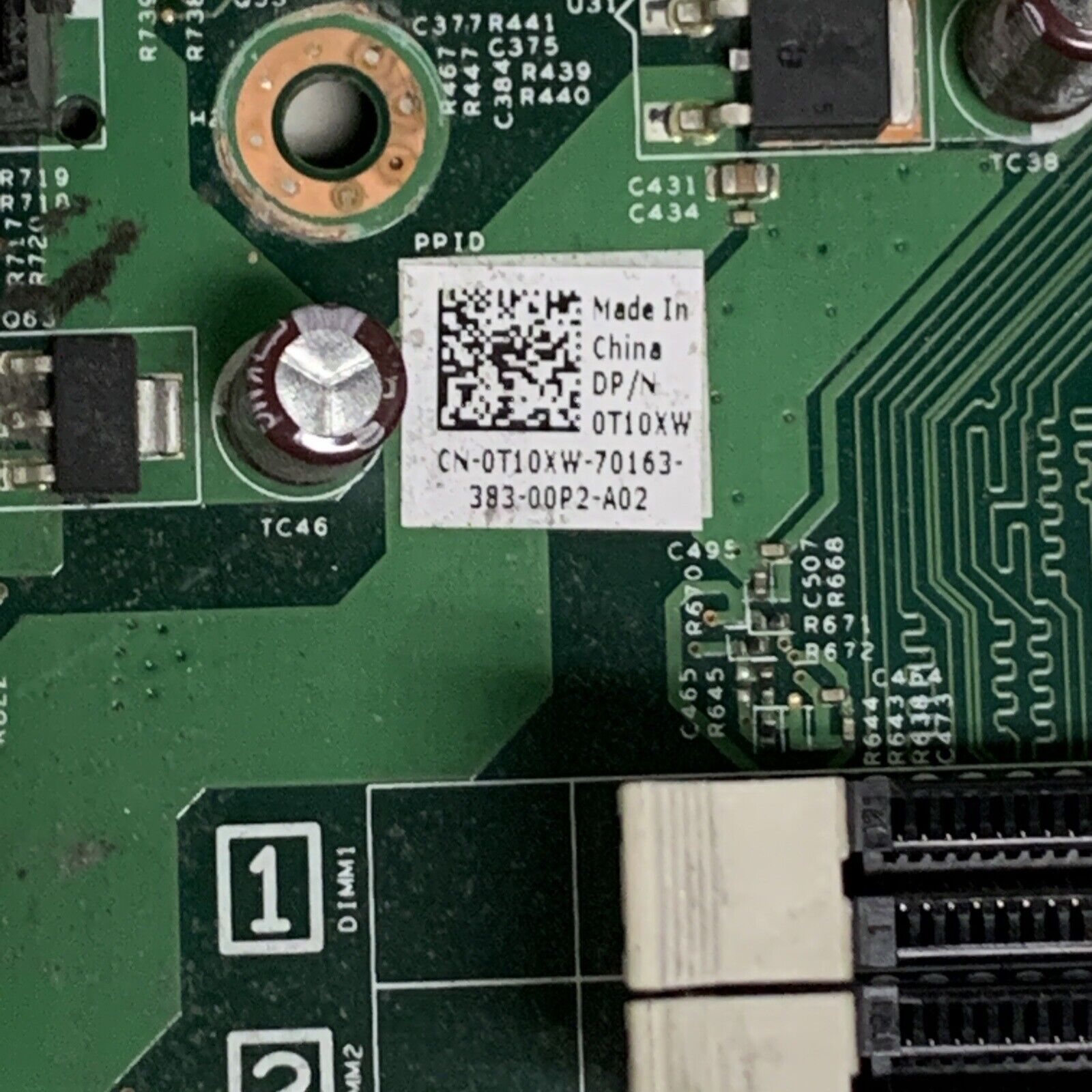 Dell 0T10XW Optiplex 3010 SFF Motherboard LGA1155 H61 T10XW W/ Intel I3-3220