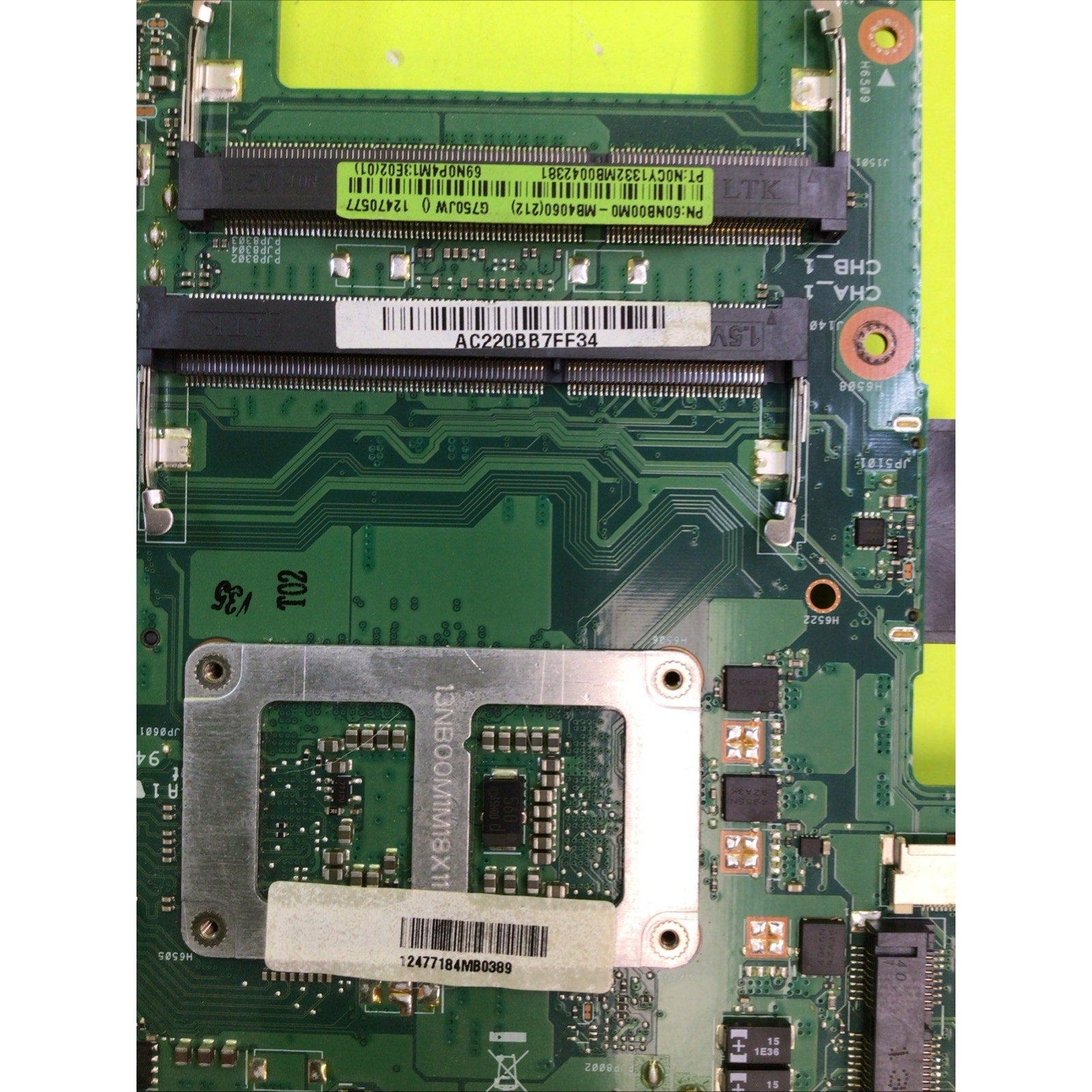 Asus G750JW Laptop Intel i7-4700HQ 2.4Ghz CPU Motherboard 60NB00N0-MB2020