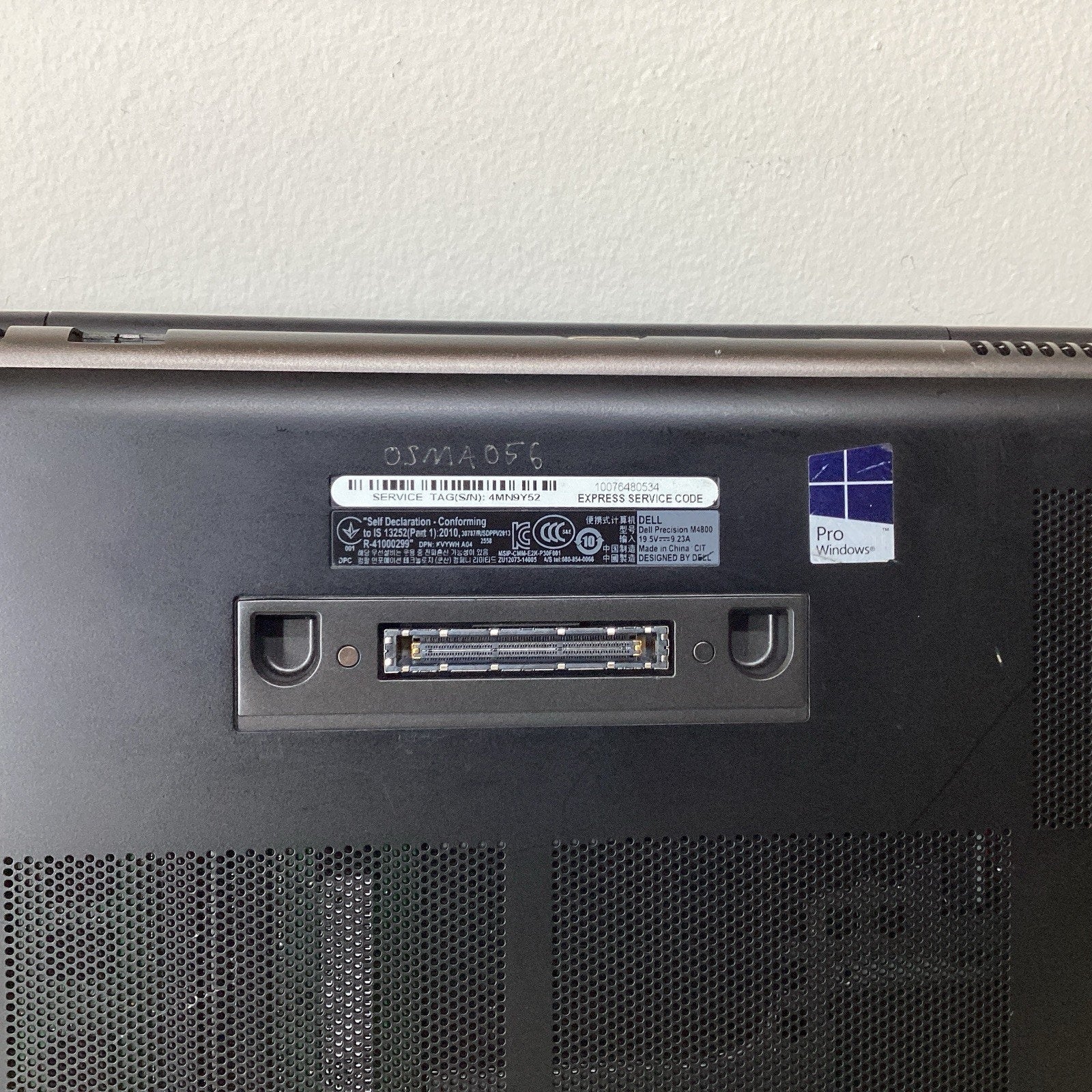 Dell Precision M4800 15.6" Laptop Intel i7-4710MQ 2.50GHz 8GB RAM W10 Pro